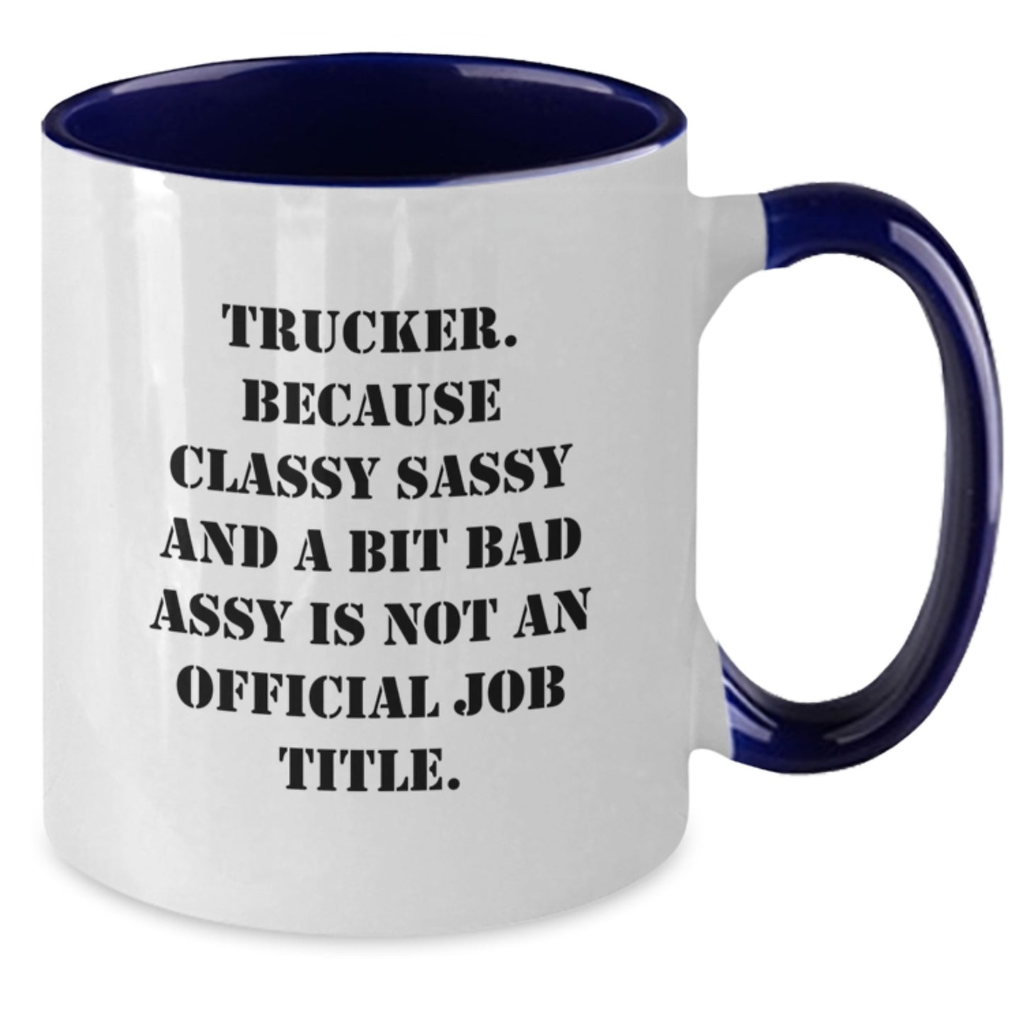 Trucker Two Tone Coffee Mug for Coworkers Birthday Gift Idea Premium - Additional
