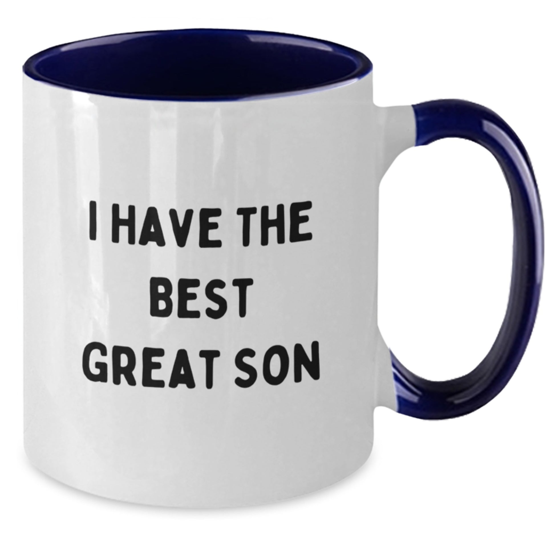 Birthday Gift for Dad Two Tone Coffee Mug Black & White Navy - Additional