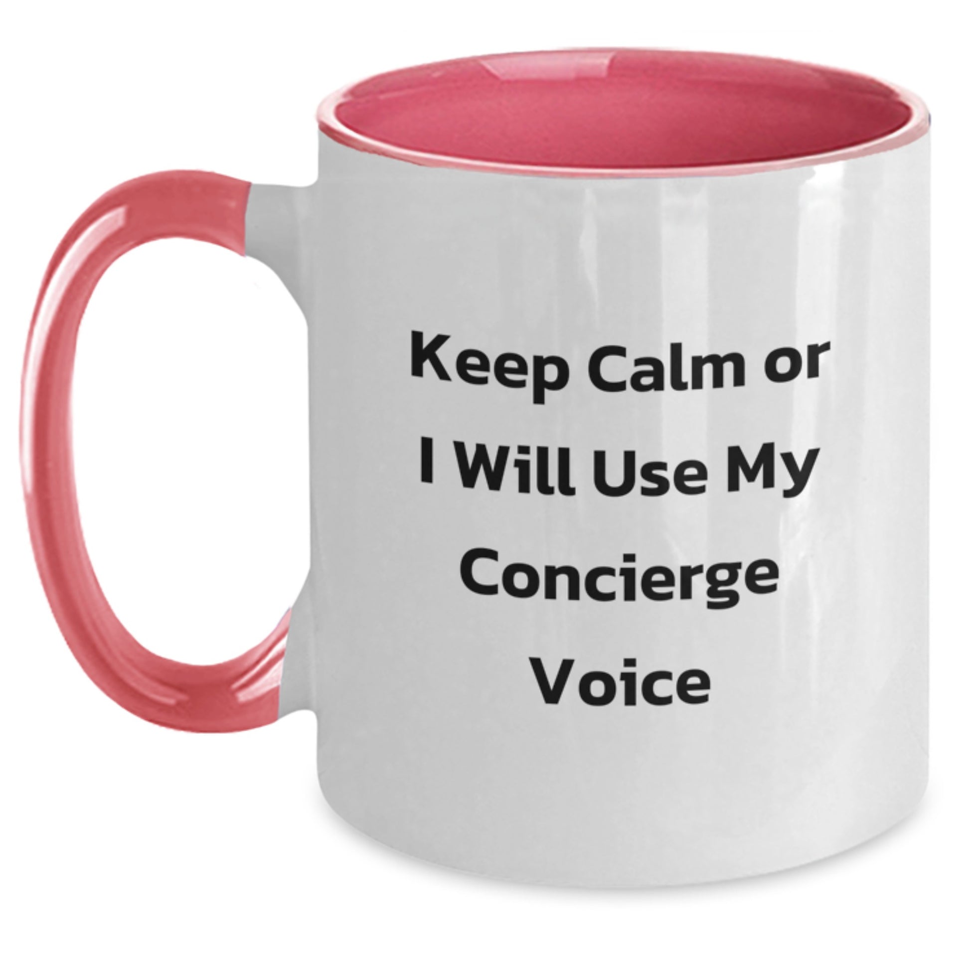 Keepsake Concierge Mug for Him Birthday Gift Red and White Ceramic - Main