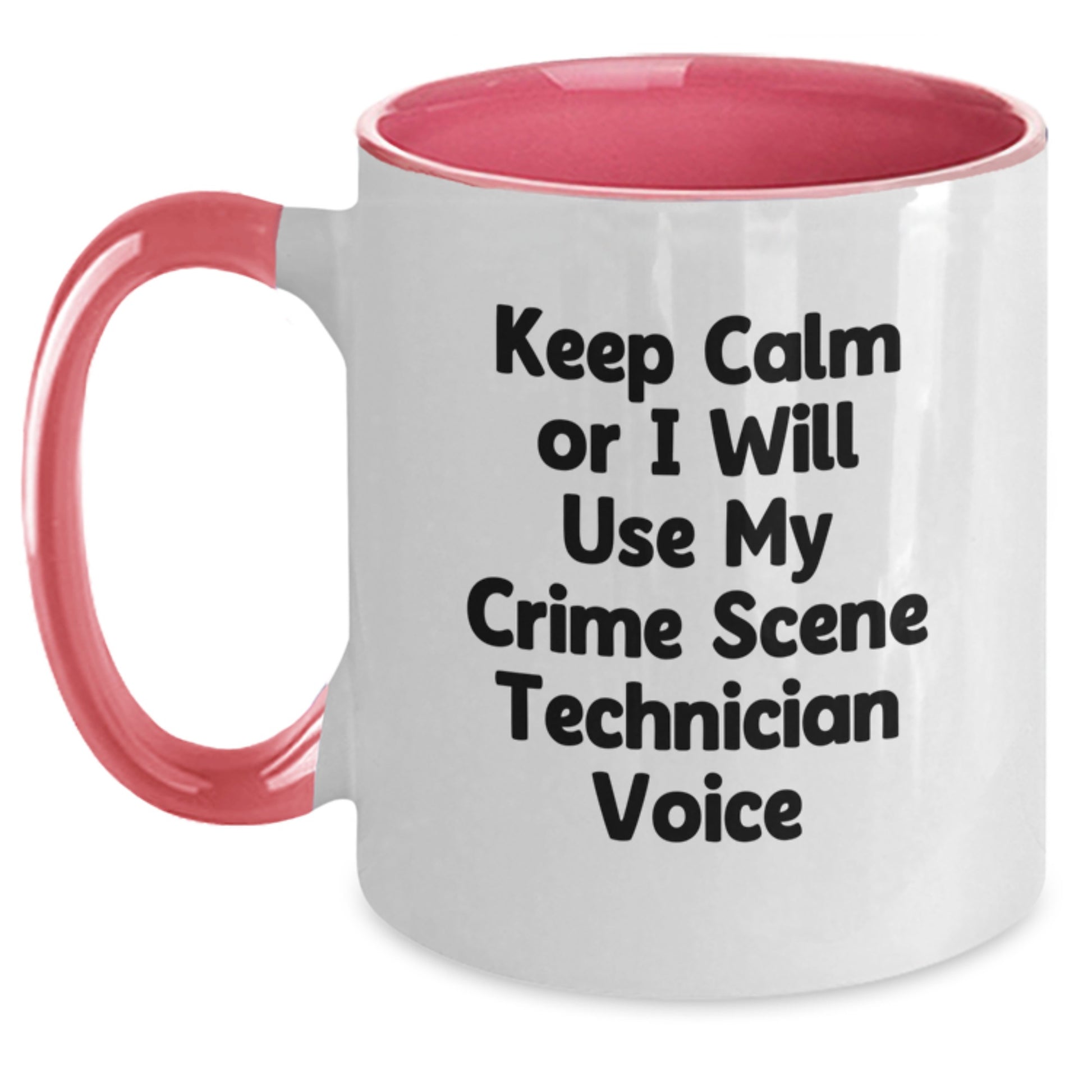 Crime Tech Keepsake Two Tone Coffee Mug for Him Birthday Gift - Main