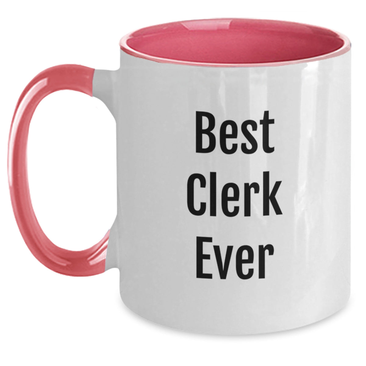 Funny Clerk Gifts from Friends Two Tone Coffee Mug Best Clerk Ever Birthday Unique Gifts - Main