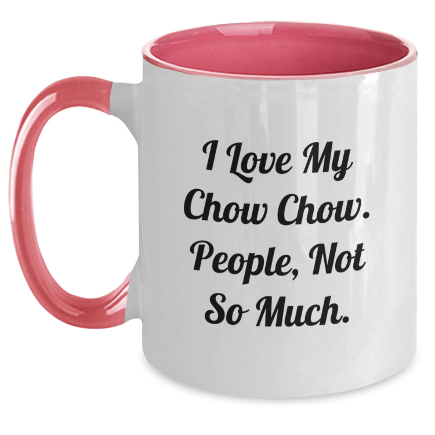 Chow Chow Dog Lovers Funny Gift Two Tone Coffee Mug for Valentine's Unique Presents from Friends and Family - Main
