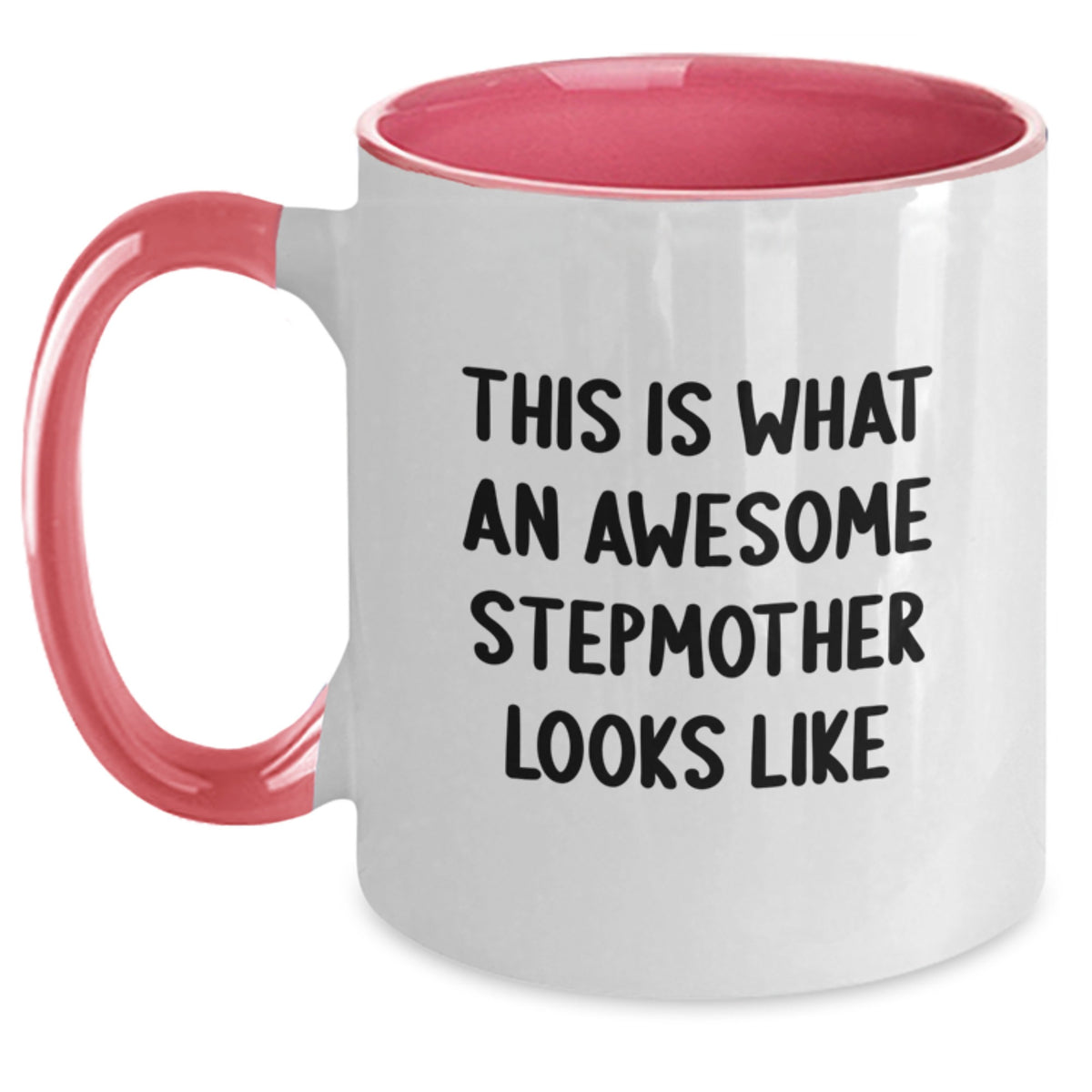 Funny Stepmother Gifts from Family - This Is What An Awesome Stepmother Looks Like Two Tone Coffee Mug, Christmas Unique Presents for Stepmother - Main