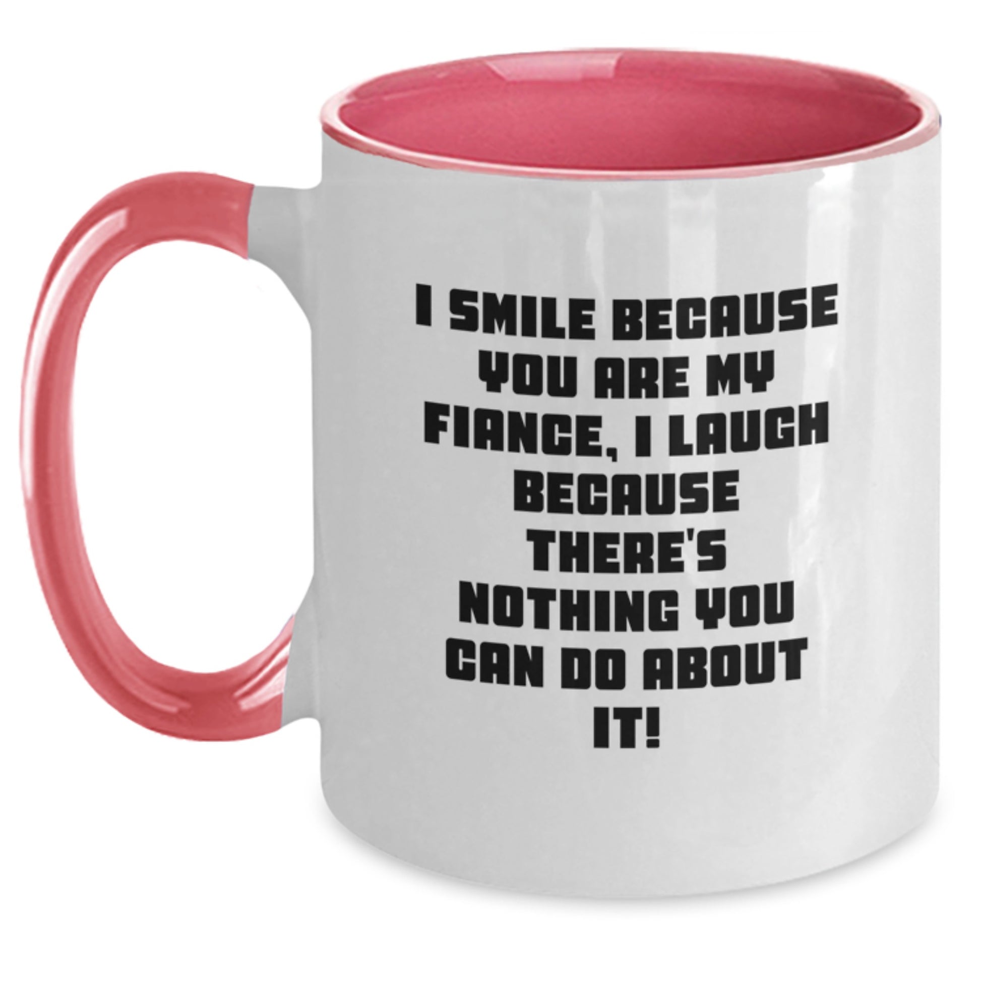 Funny Fiance Gifts from Men, Women, Friends, Coworkers, Family, for Fiance, Men, Women, Graduation Unique Gifts, Two Tone Coffee Mug - Main