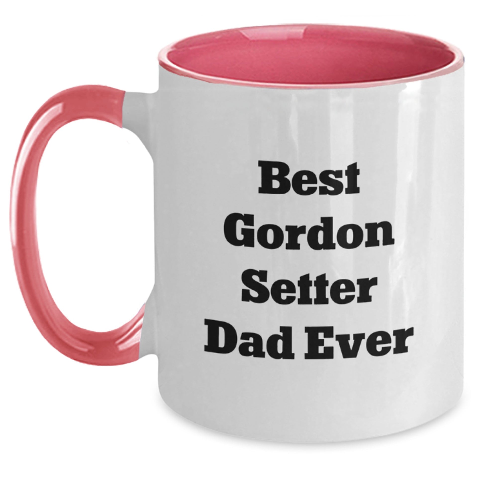 Gordon Setter Dad Funny Valentine's Gift from Men to Women for Gordon Setter Owners Two Tone Coffee Mug - Main