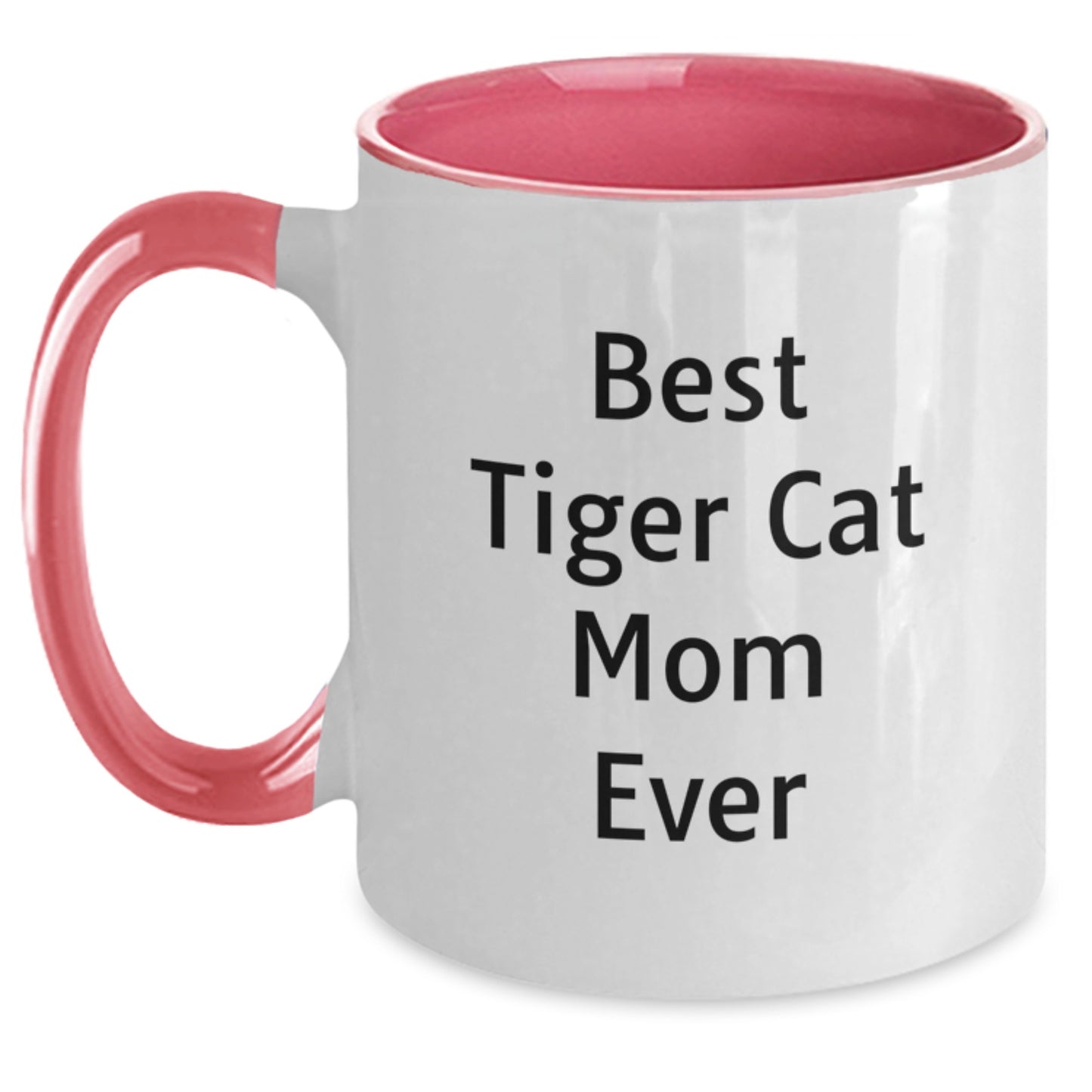 Gifts from Family Friends to Tiger Cat Mom Funny Tiger Cat Two Tone Coffee Mug Birthday - Main