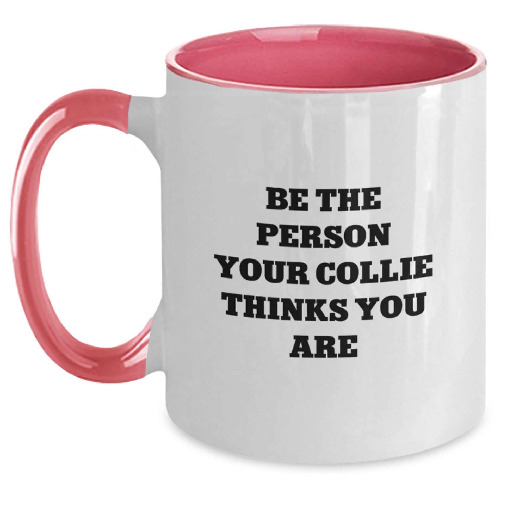 Collie Dog Lovers Unique Funny Gifts from Friends and Family for Valentine's Two Tone Coffee Mug - Main