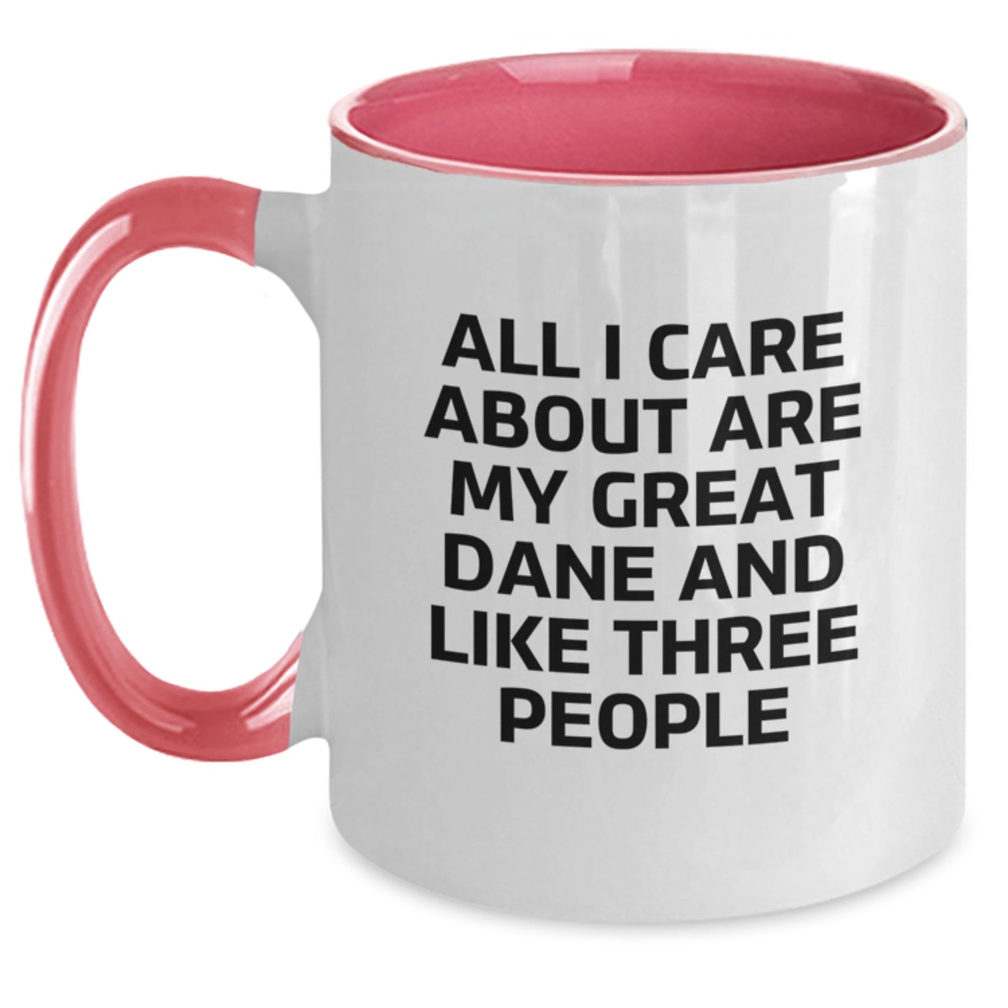 Funny Great Dane Dog Lover Gifts from Men or Women for Great Dane Dog Owners Birthday Unique Gifts, Two Tone Coffee Mug with Great Dane Dog Quote, Gifts for Great Dane Dog Lovers - Main