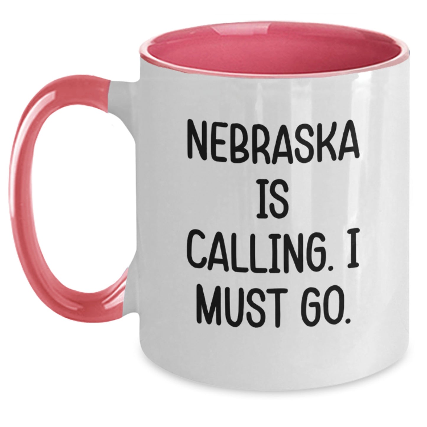 Funny Nebraska Two Tone Coffee Mug Gifts from Friends to Family Birthday Unique - Main