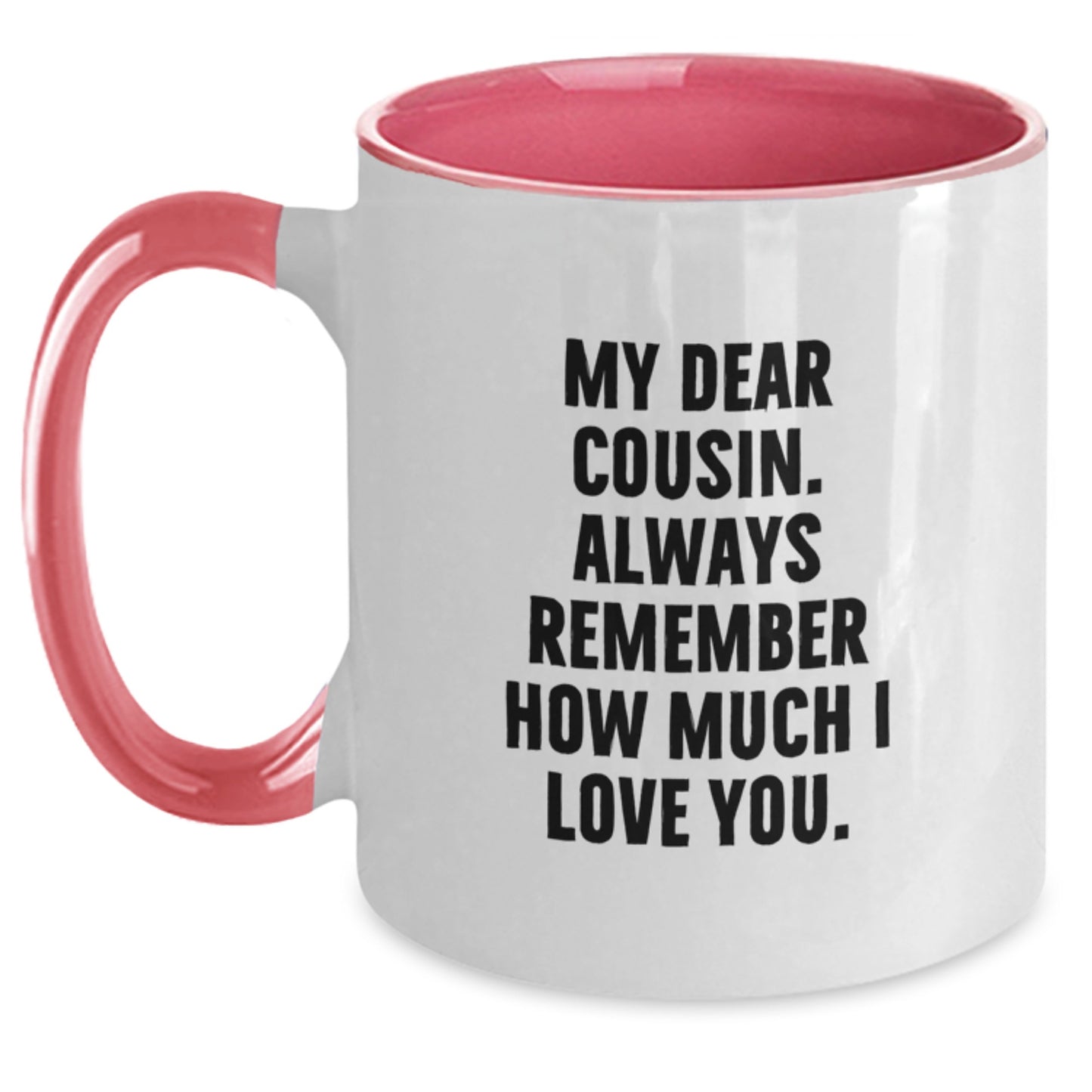 Cousin Favorite Two Tone Coffee Mug for Kids Birthday Gift Black & White - Main
