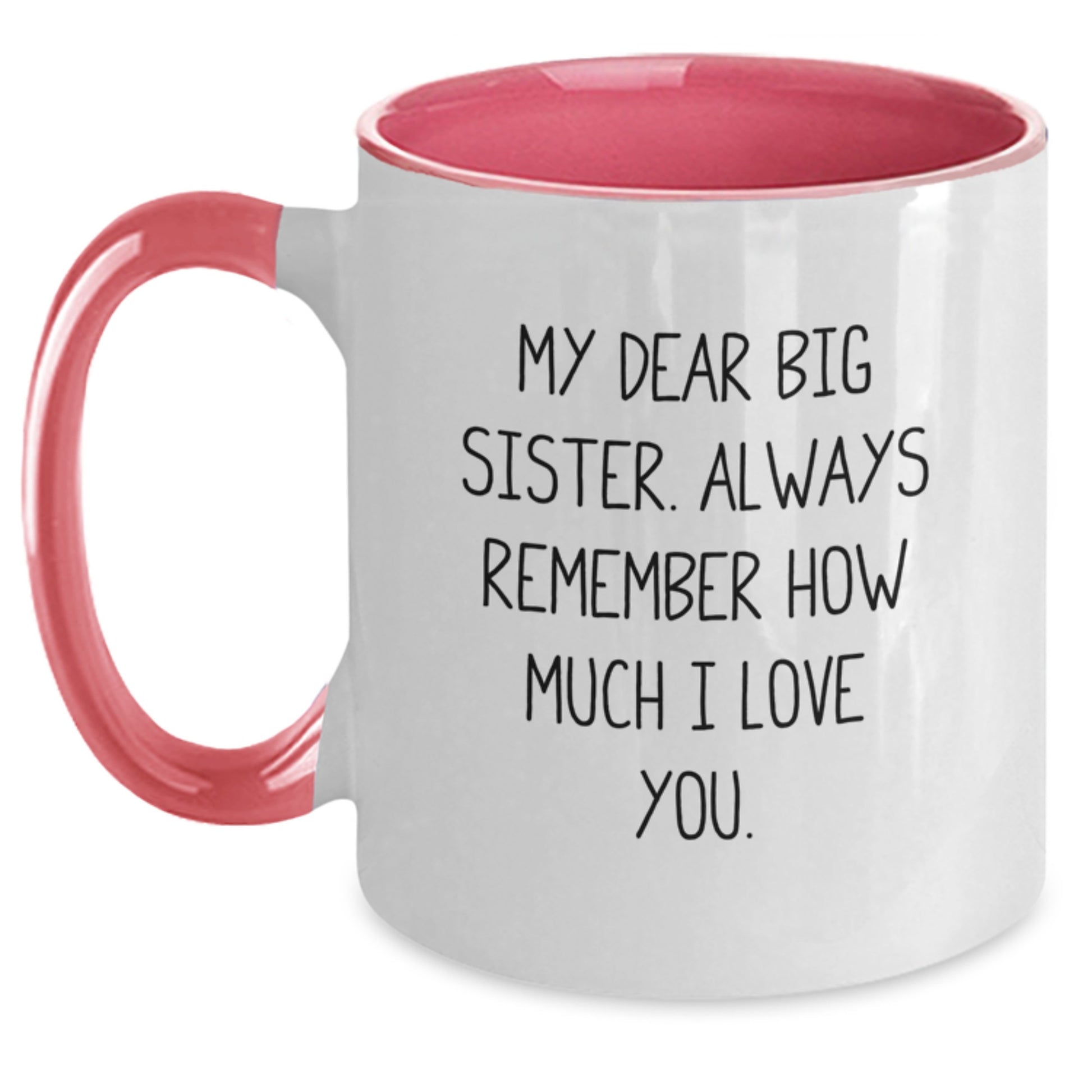 Big Sister Keepsake Two Tone Coffee Mug Birthday Gift for Her - Main