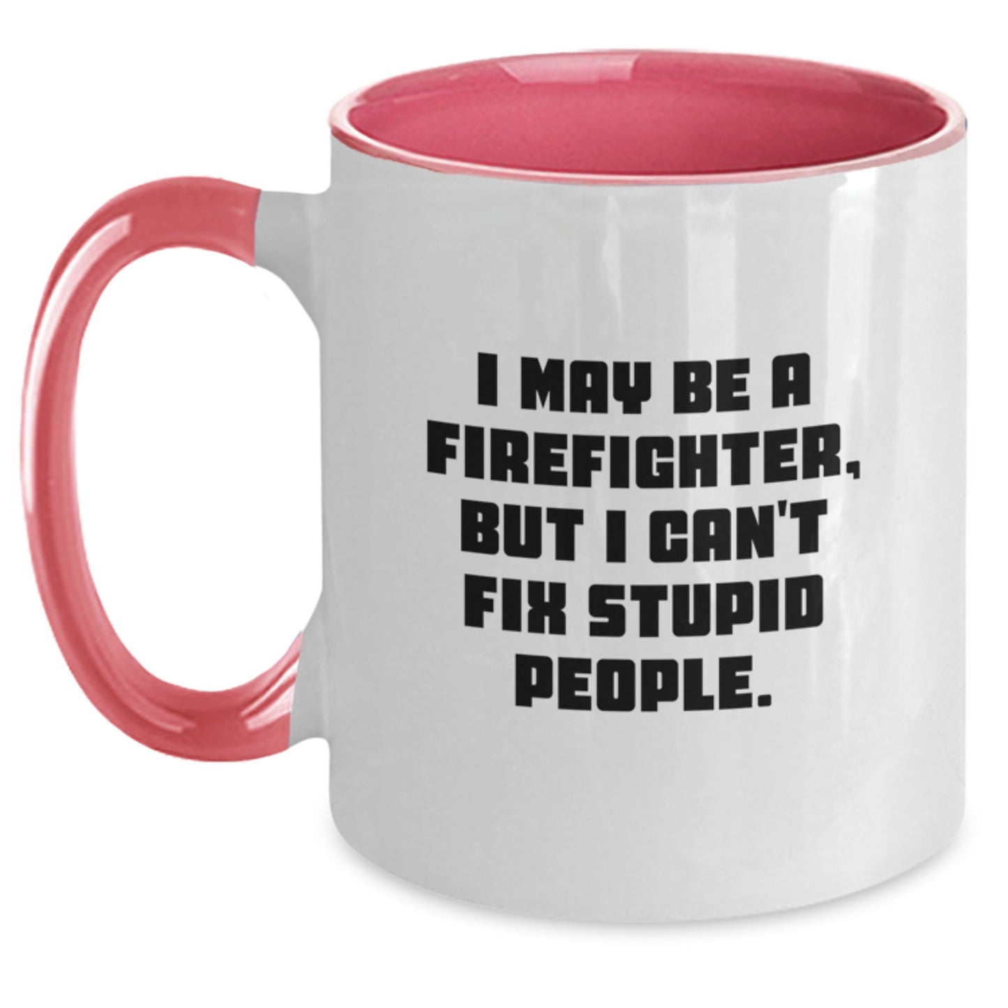 Firefighter Keepsake Two Tone Coffee Mug for Him Birthday Gift - Main