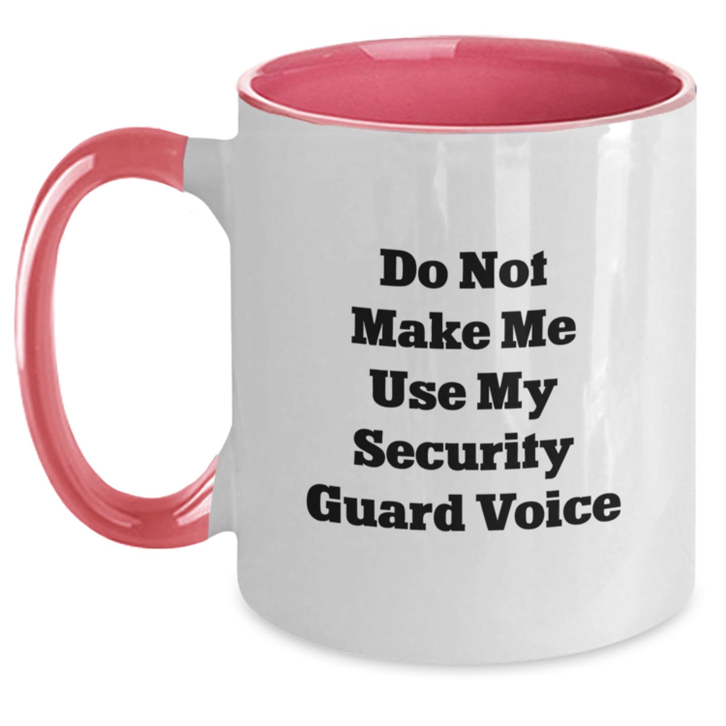 Security Guard Keepsake Mug for Him Birthday Gift Black & White 11oz - Main