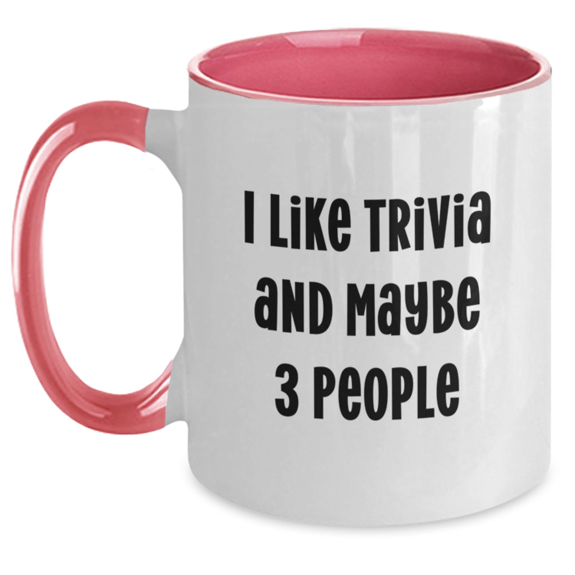 Funny Trivia Quotes Gifts for Men, Women, Friends, Coworkers, Family from Graduation Unique Trivia Lover Two Tone Coffee Mug - Main