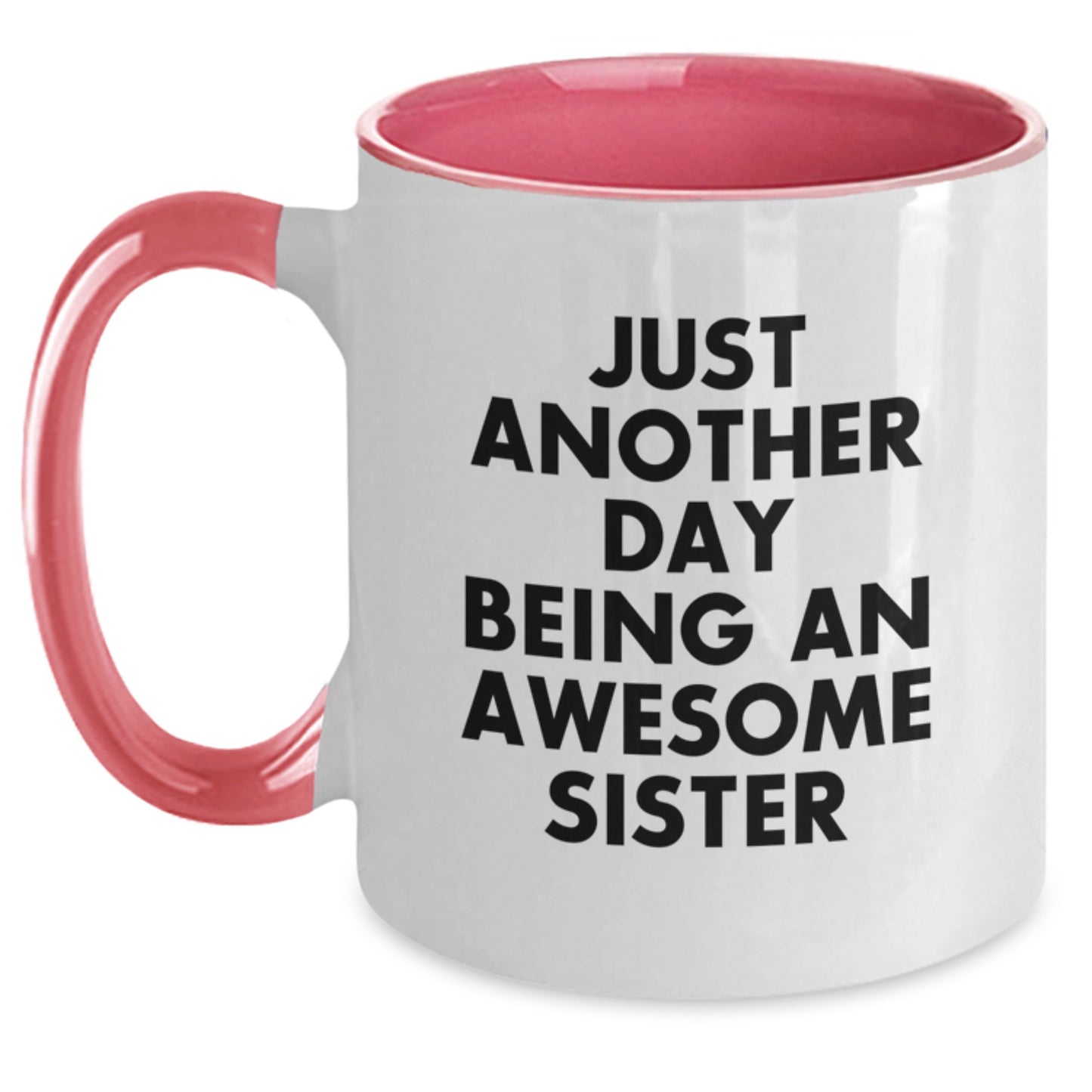Sister Keepsake Ceramic Two Tone Coffee Mug for Her Birthday Gift - Main