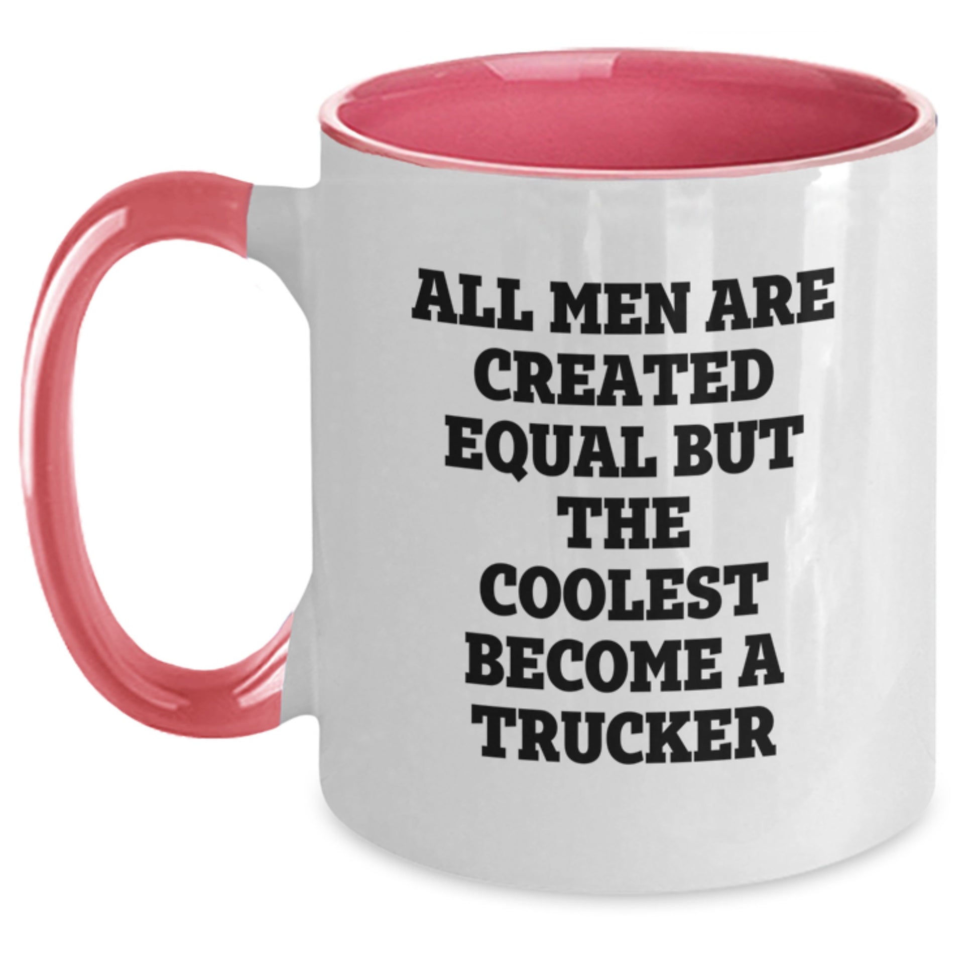 Funny Trucker Gifts from Men to Friends, Gifts for Trucker Enthusiasts, Two Tone Coffee Mug, Inspirational Quote - Main