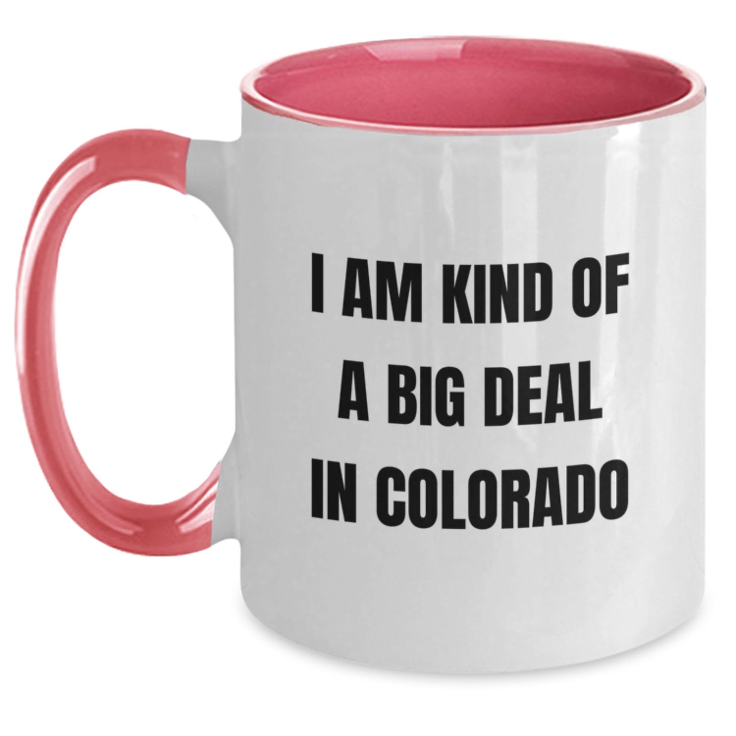 Playful Colorado Novelty Two Tone Ceramic Mug for Friends Birthday Gift - Main