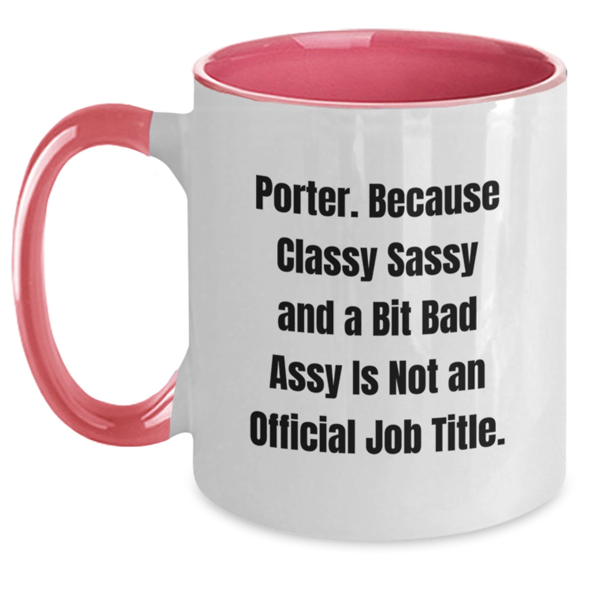Birthday Gift Porter Two Tone Mug for Her – Black & White Present - Main