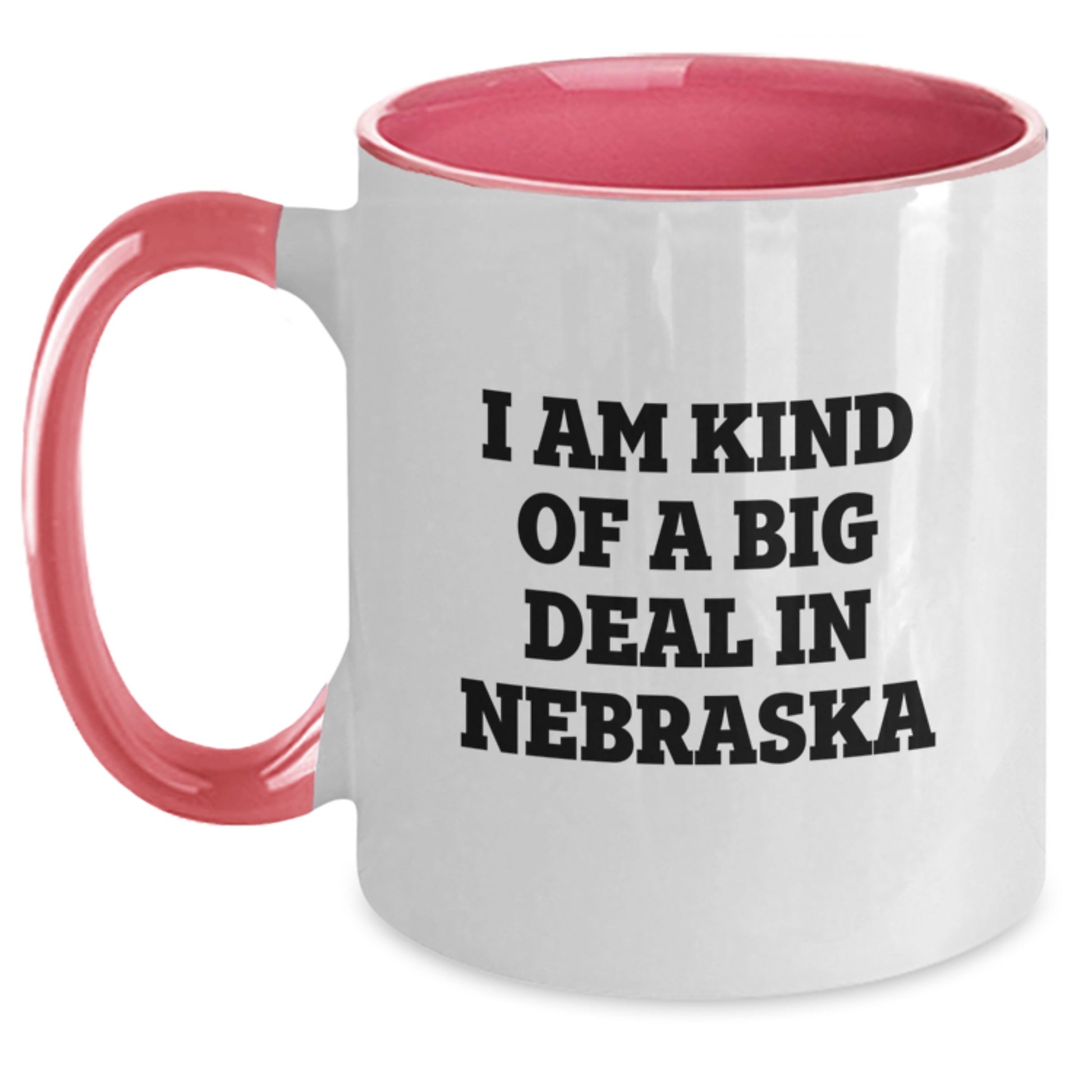 Nebraska Keepsake Mug for Him Birthday Gift - Black & White Ceramic - Main