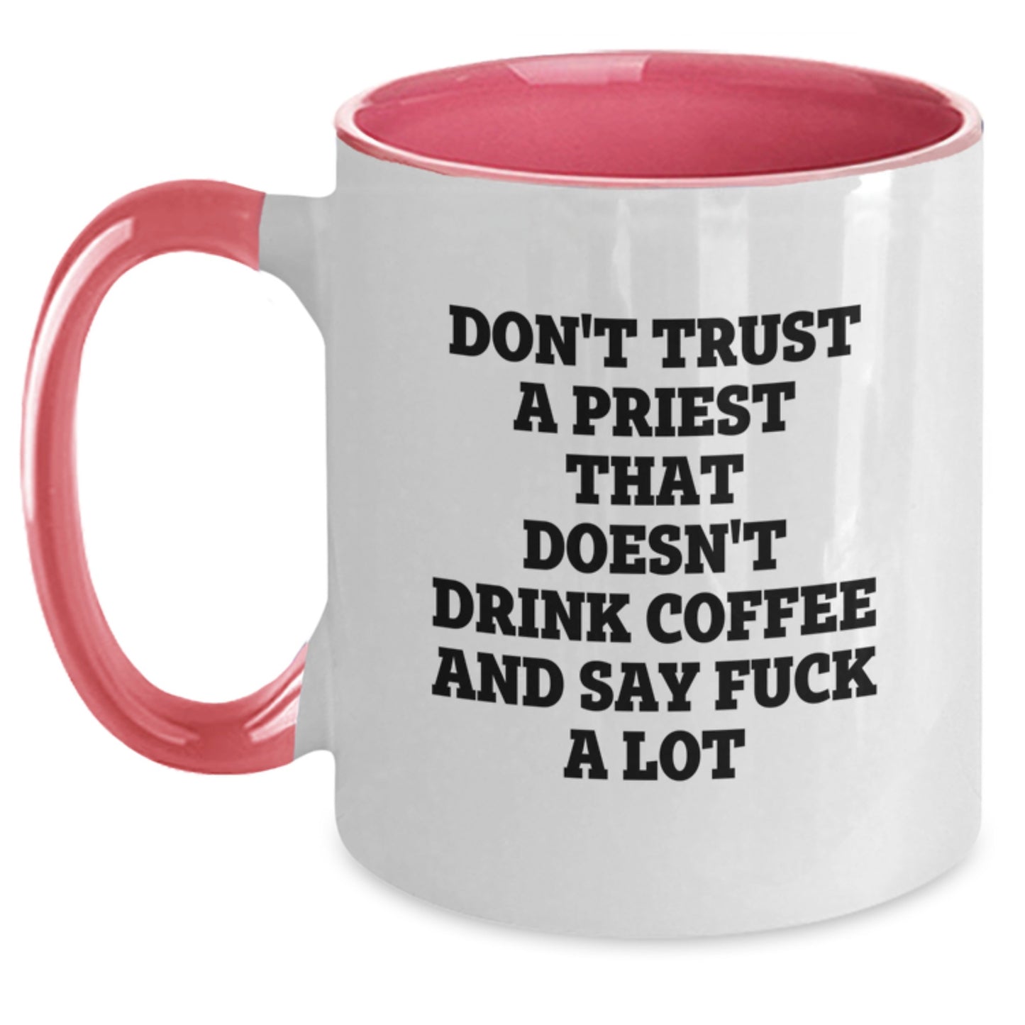 Gifts from Family, Friends, and Coworkers for Priest, Funny Two Tone Coffee Mugs, Unique Mother's Day Unique Gifts - Main