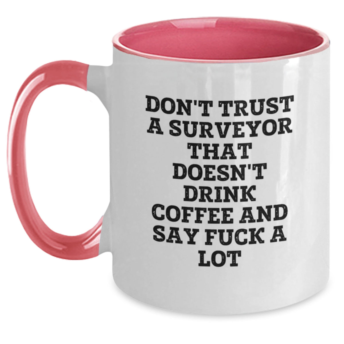 Birthday Gift Two Tone Coffee Mug for Her Surveyor Present - Main