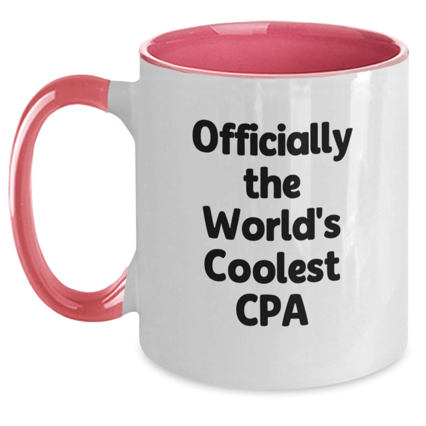 Funny CPA Gifts for Men and Women, Two Tone Coffee Mugs Officially The World's Coolest Cpa, Graduation Unique Gifts from Friends and Family - Main