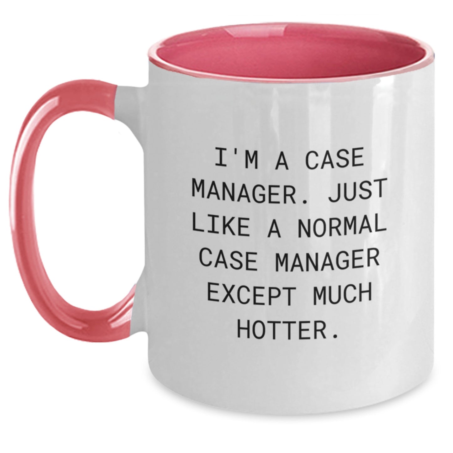 Case Manager Keepsake Mug for Him Birthday Gift in Black and White - Main