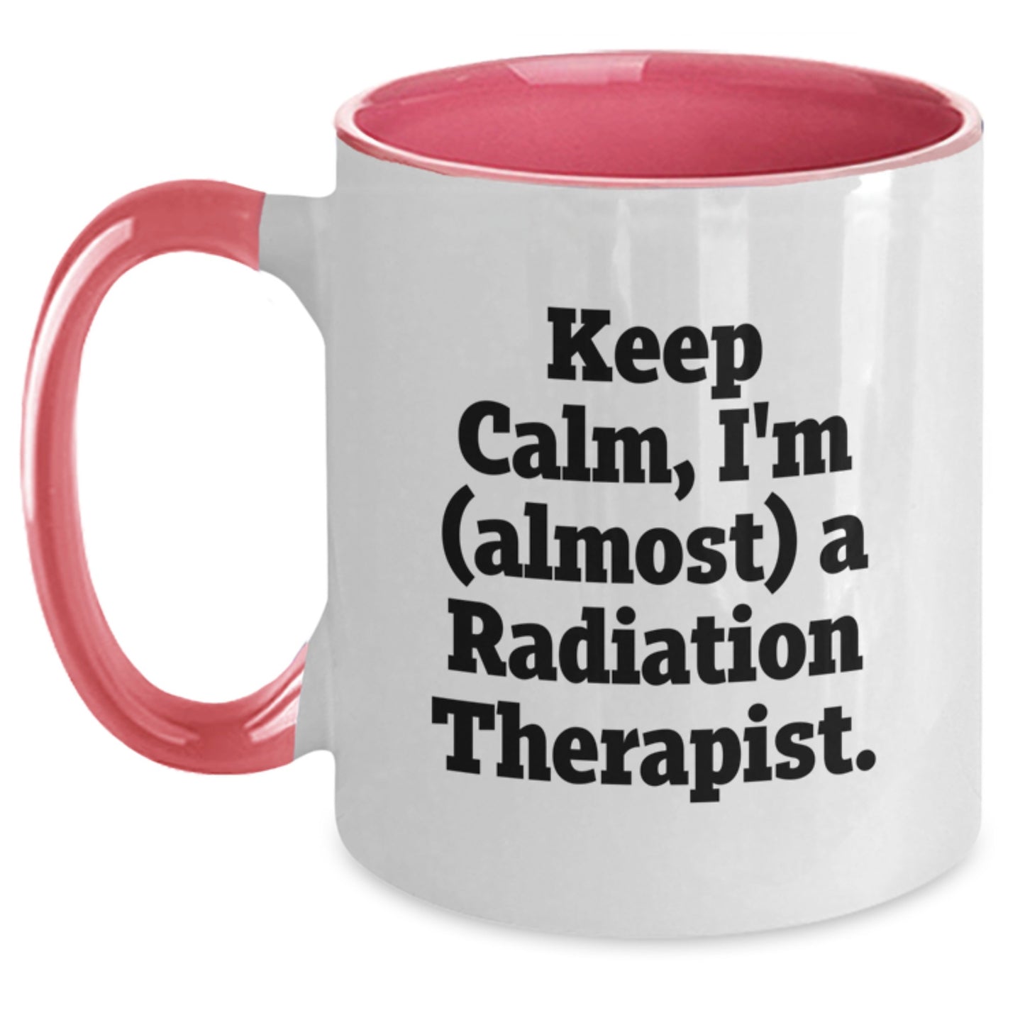 Funny Keepsake Two Tone Mugs Gifts for Radiation Therapist Friends Family from Men Women - Main