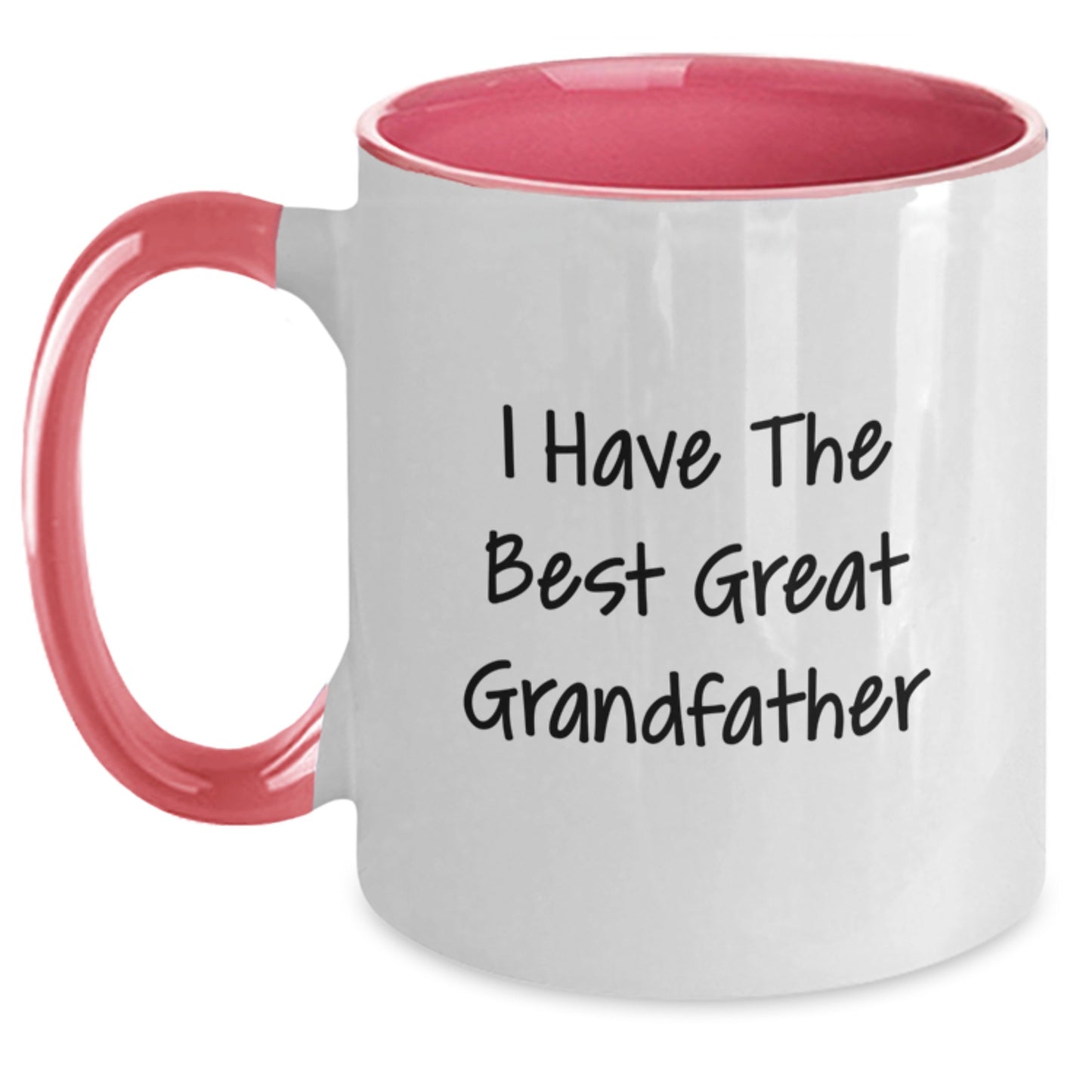 Funny Grandfather Gifts from Family, Two Tone Coffee Mugs for Great Grandfather, I Have The Best Great Grandfather Mug - Main