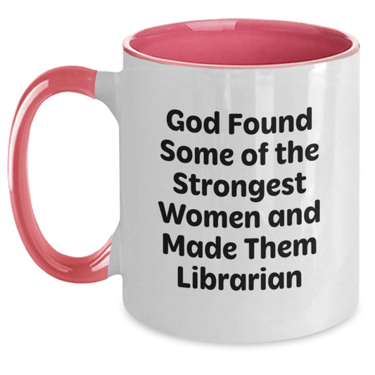 Funny Librarian Quote Gift - Librarian Gifts for Women, Two Tone Coffee Mug, Perfect Birthday Present from Friends or Family - Main
