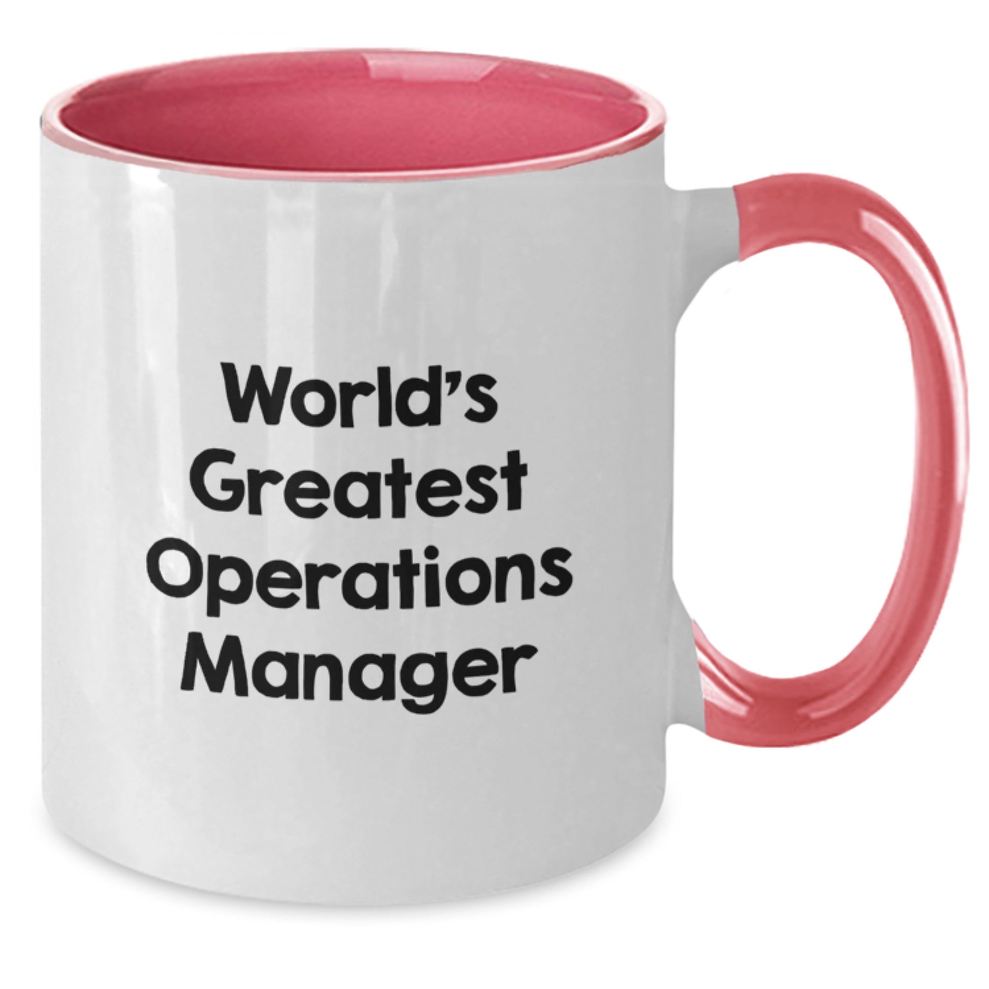 Funny Operations Manager Gifts from Men, Gifts for Operations Manager Dad on Father's Day Unique Two Tone Coffee Mugs, World's Greatest Operations Manager - Additional