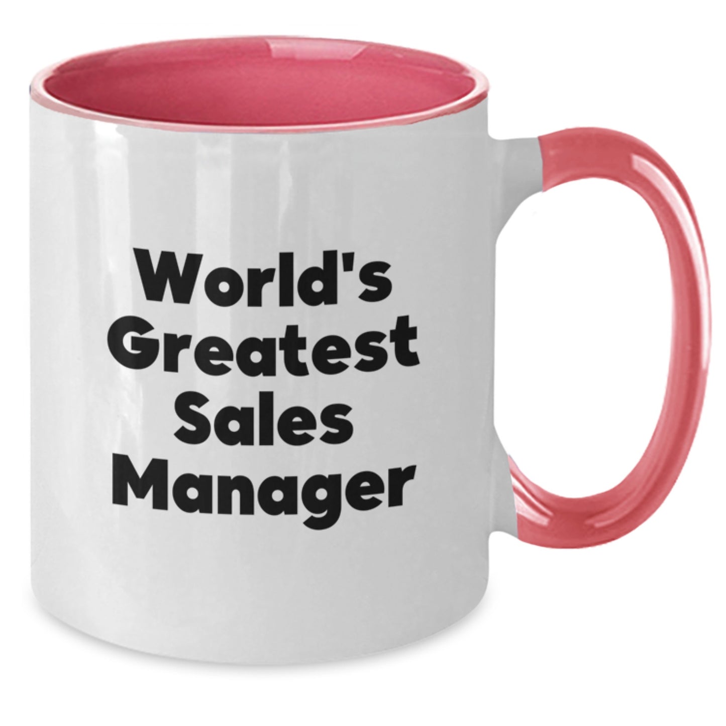 Funny World's Greatest Sales Manager Inspirational Gifts for Sales Managers from Friends Two Tone Coffee Mugs for Graduation Unique Gifts - Additional