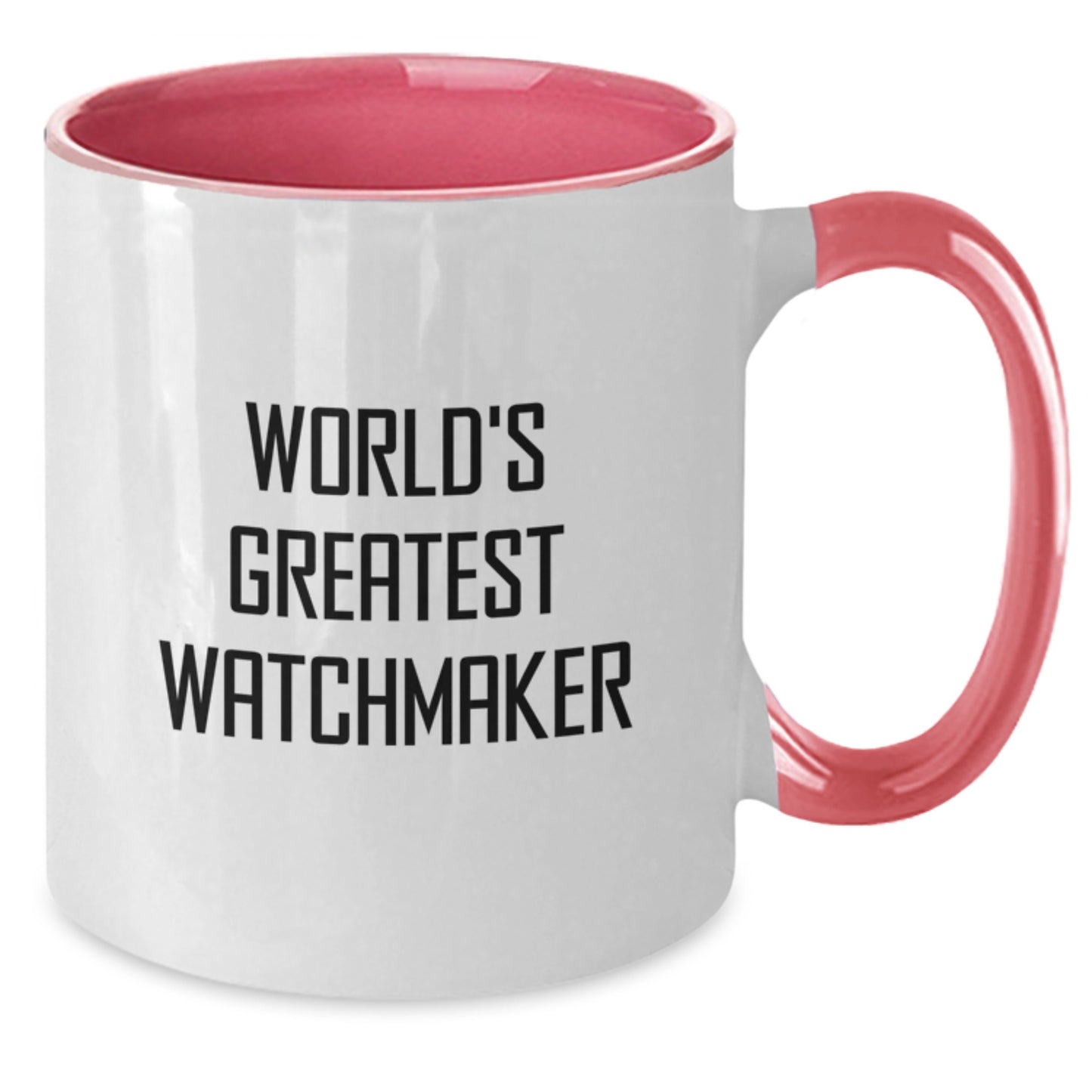 Funny Watchmaker Gifts from Men, Two Tone Coffee Mug for World's Greatest Watchmaker, Best Graduation Unique Gifts - Additional