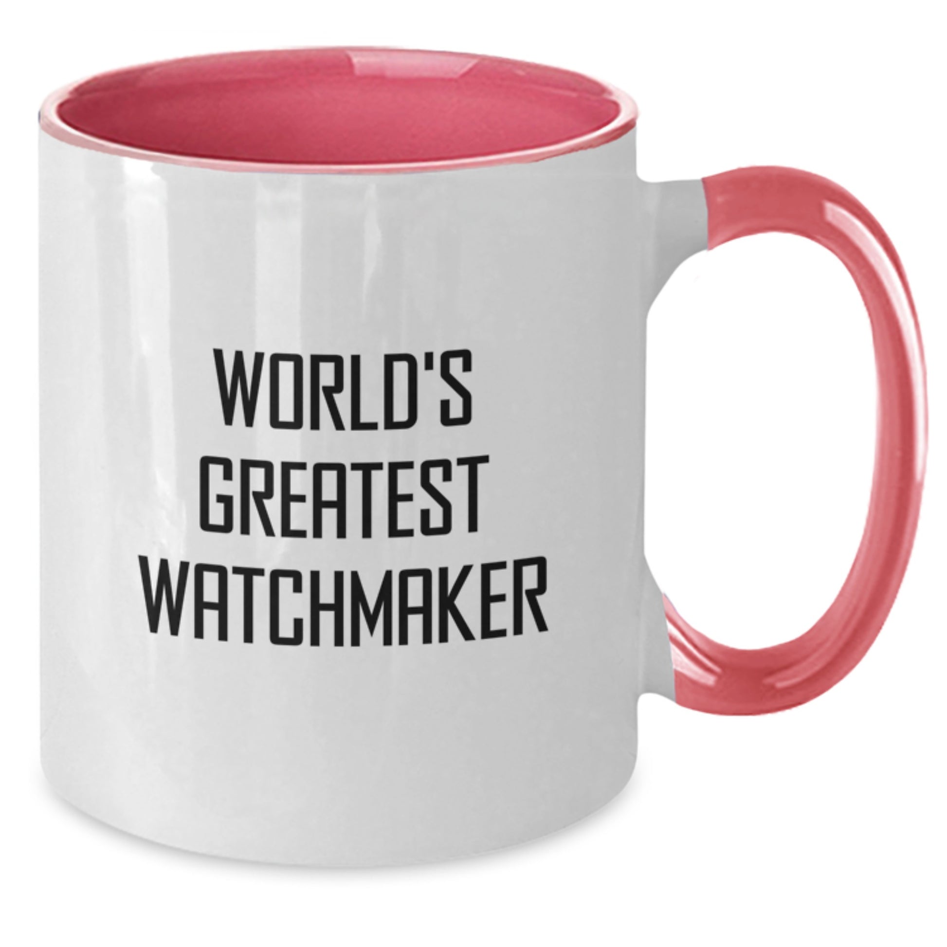 Funny Watchmaker Gifts from Men, Two Tone Coffee Mug for World's Greatest Watchmaker, Best Graduation Unique Gifts - Additional
