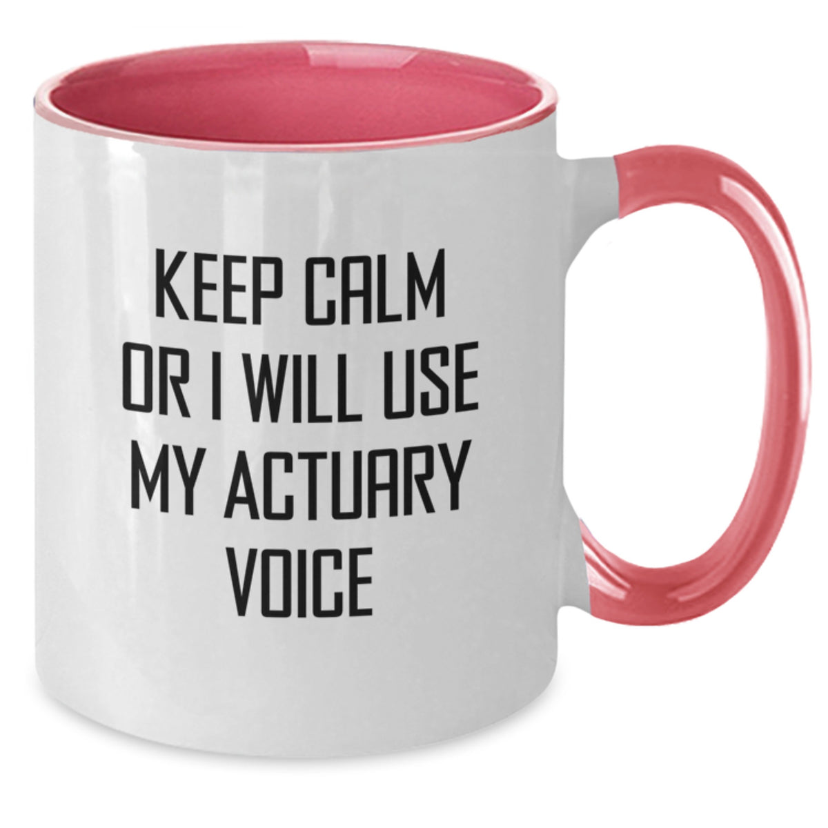 Actuary Keepsake Mug for Him – Birthday Gift – 11oz Red & White Elegant - Additional