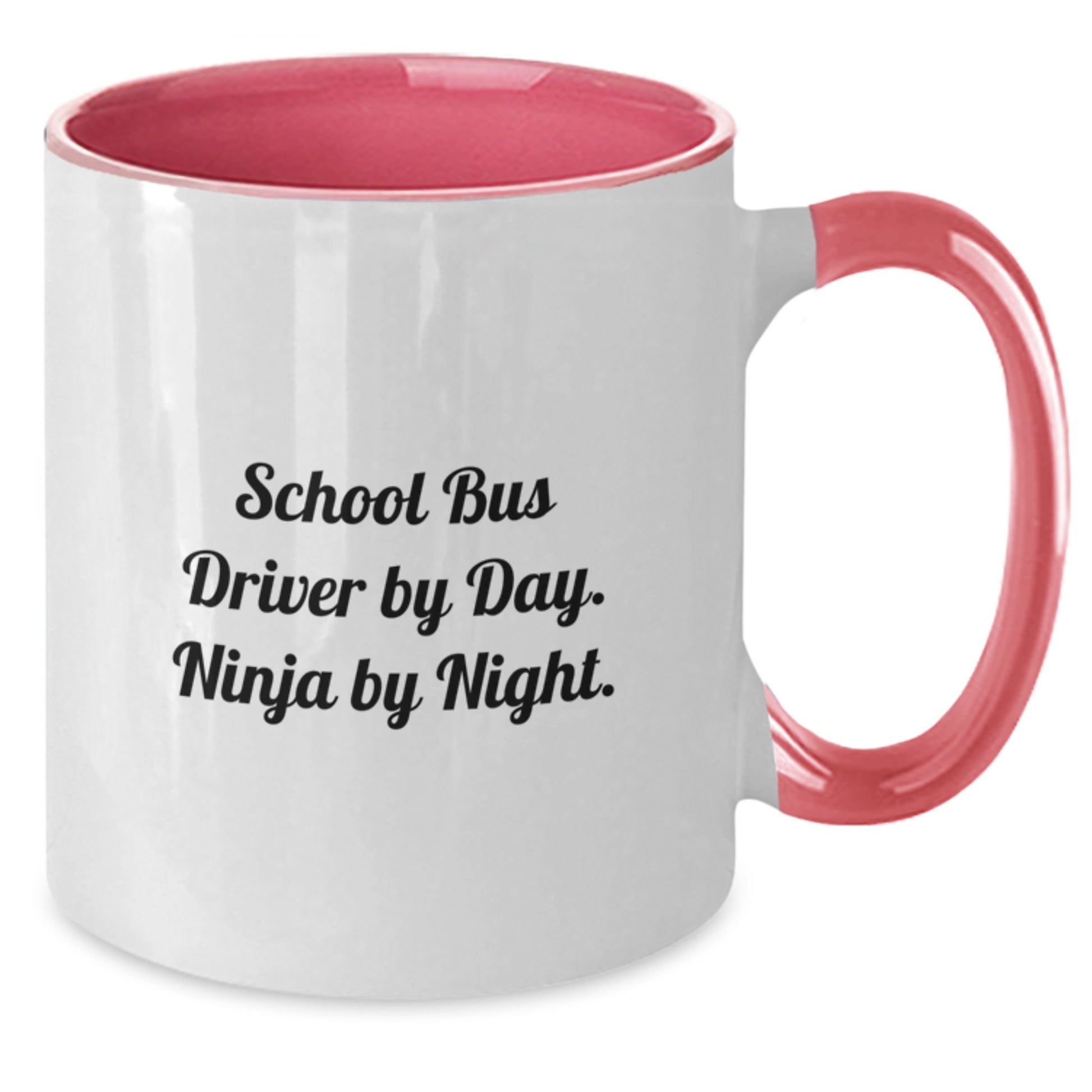 Funny School Bus Driver Gifts from Friends, Unique Two Tone Coffee Mug for School Bus Driver Men, Graduation Unique Gifts - Additional