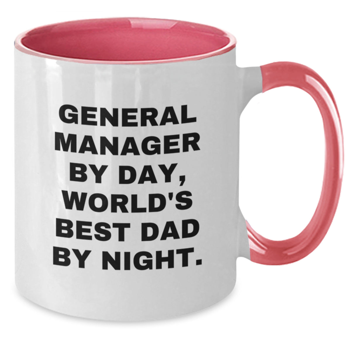 General Manager Gifts from Men, Funny Two Tone Coffee Mug for Him, World's Best Dad by Night, Valentine's Unique Gifts - Additional