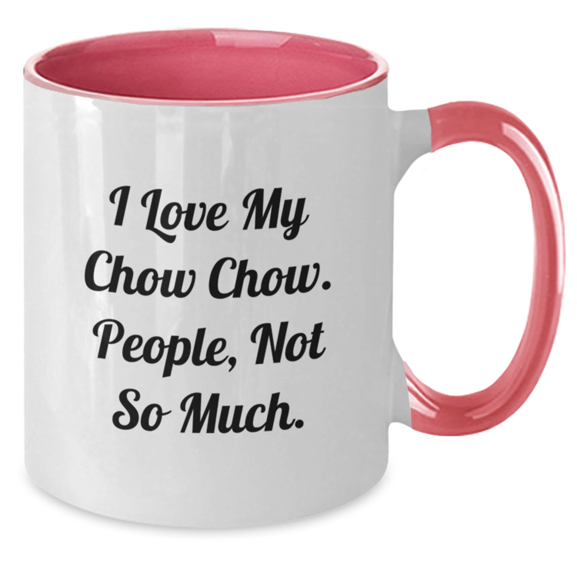 Chow Chow Dog Lovers Funny Gift Two Tone Coffee Mug for Valentine's Unique Presents from Friends and Family - Additional