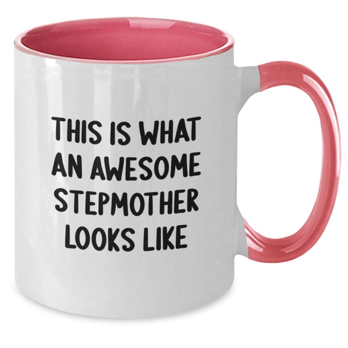 Funny Stepmother Gifts from Family - This Is What An Awesome Stepmother Looks Like Two Tone Coffee Mug, Christmas Unique Presents for Stepmother - Additional