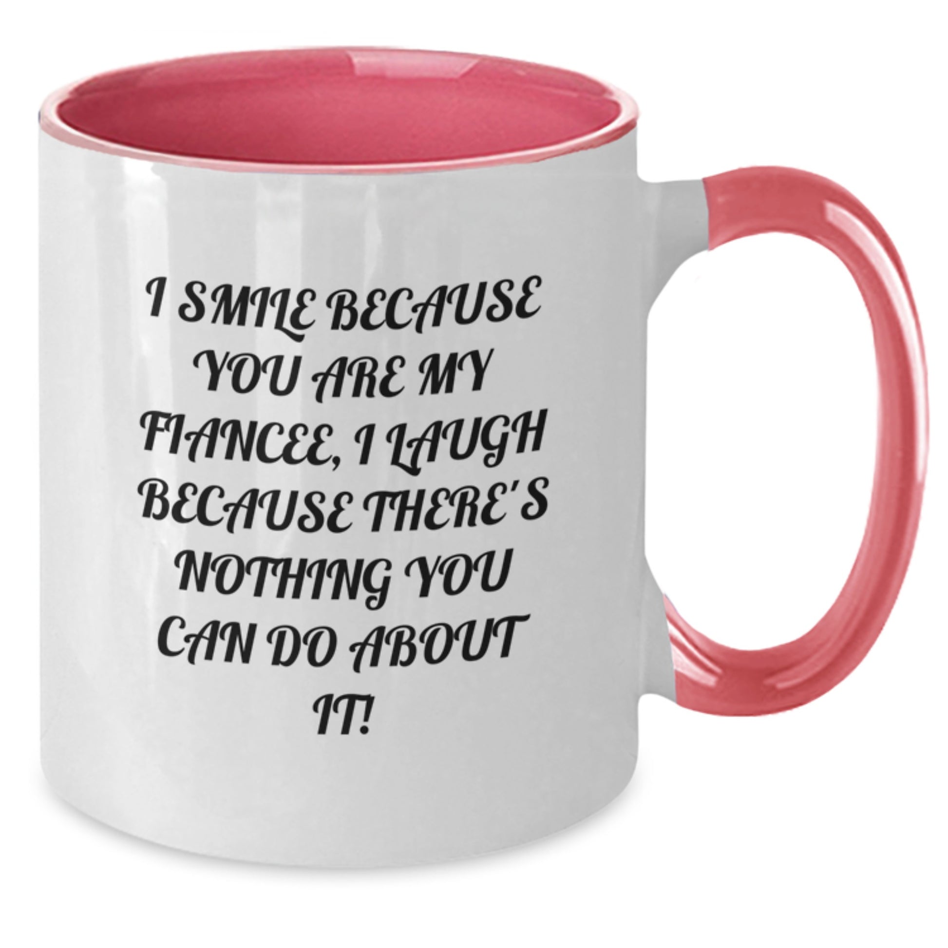 Fiancee Keepsake Two Tone Coffee Mug Red and White Birthday Gift for Him - Additional
