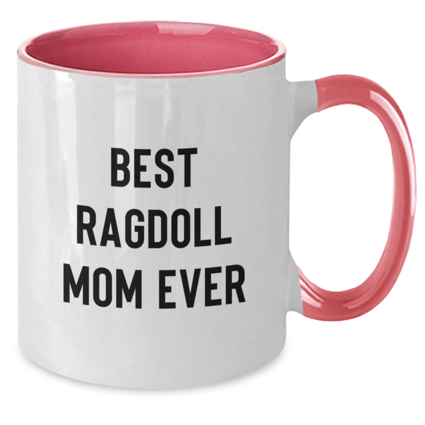 Funny Gift for Best Ragdoll Mom Ever, Two Tone Coffee Mug, Birthday Unique Gifts from Family, Friends, Coworkers, Loved Ones, 11oz, Ceramic - Additional