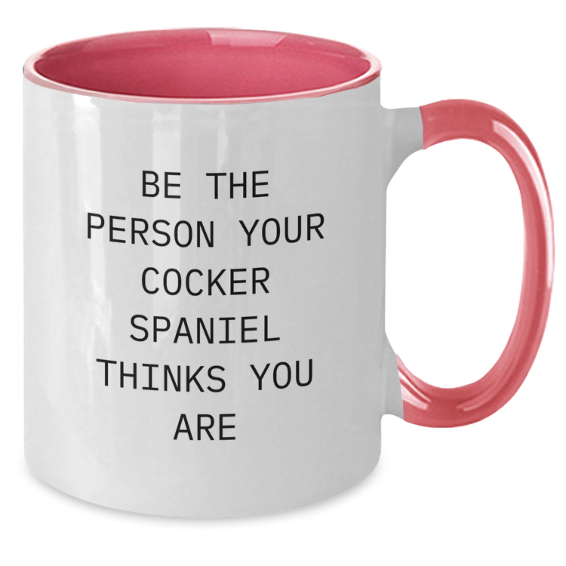 Cocker Spaniel Dog Lover Funny Two Tone Coffee Mug Gifts for Men Women Friends Valentine's Unique - Additional