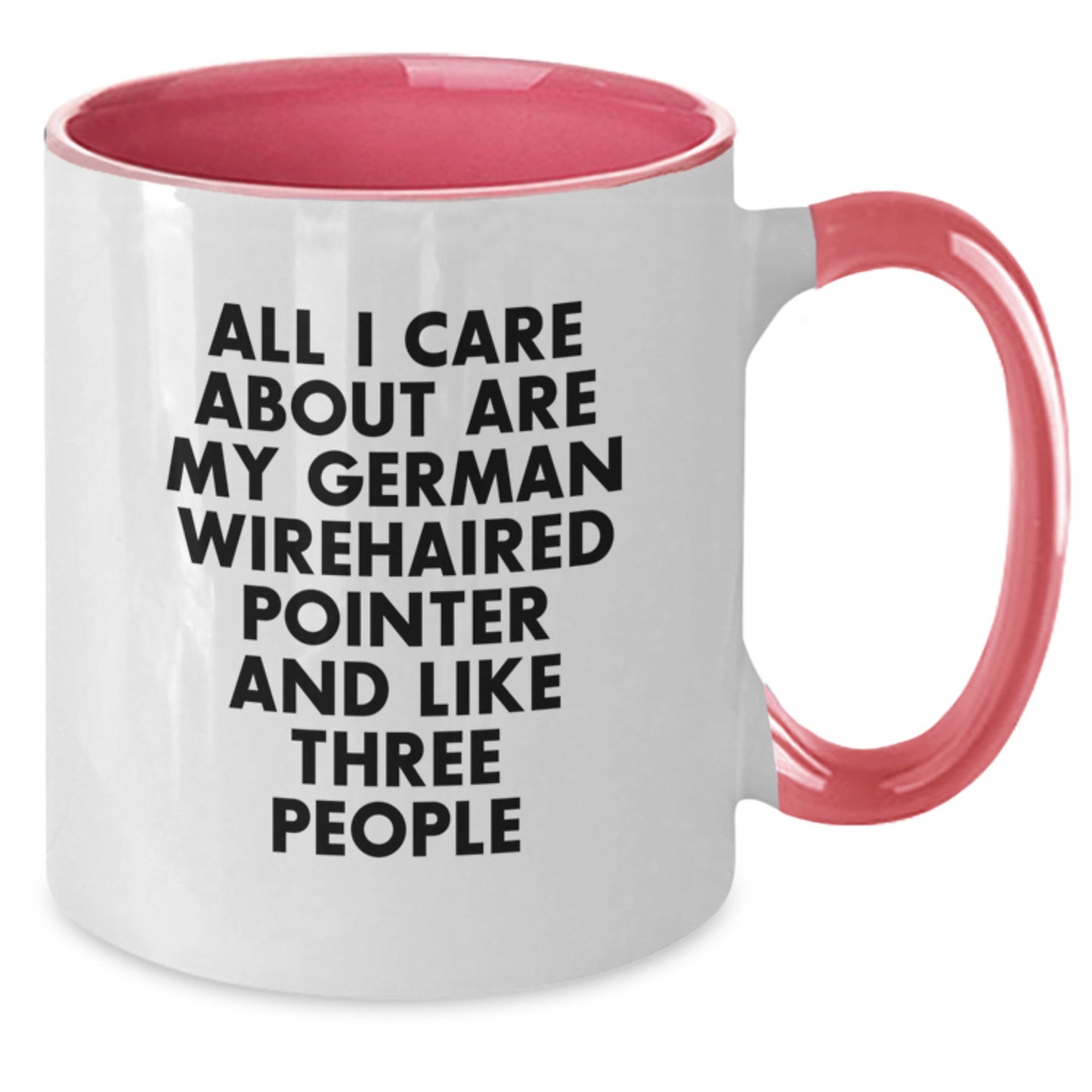 Funny German Wirehaired Pointer Dog Lover Gifts from Friends, Unique Birthday Unique Gifts for German Wirehaired Pointer Dog Enthusiasts, Two Tone Coffee Mug - Black and White - Additional