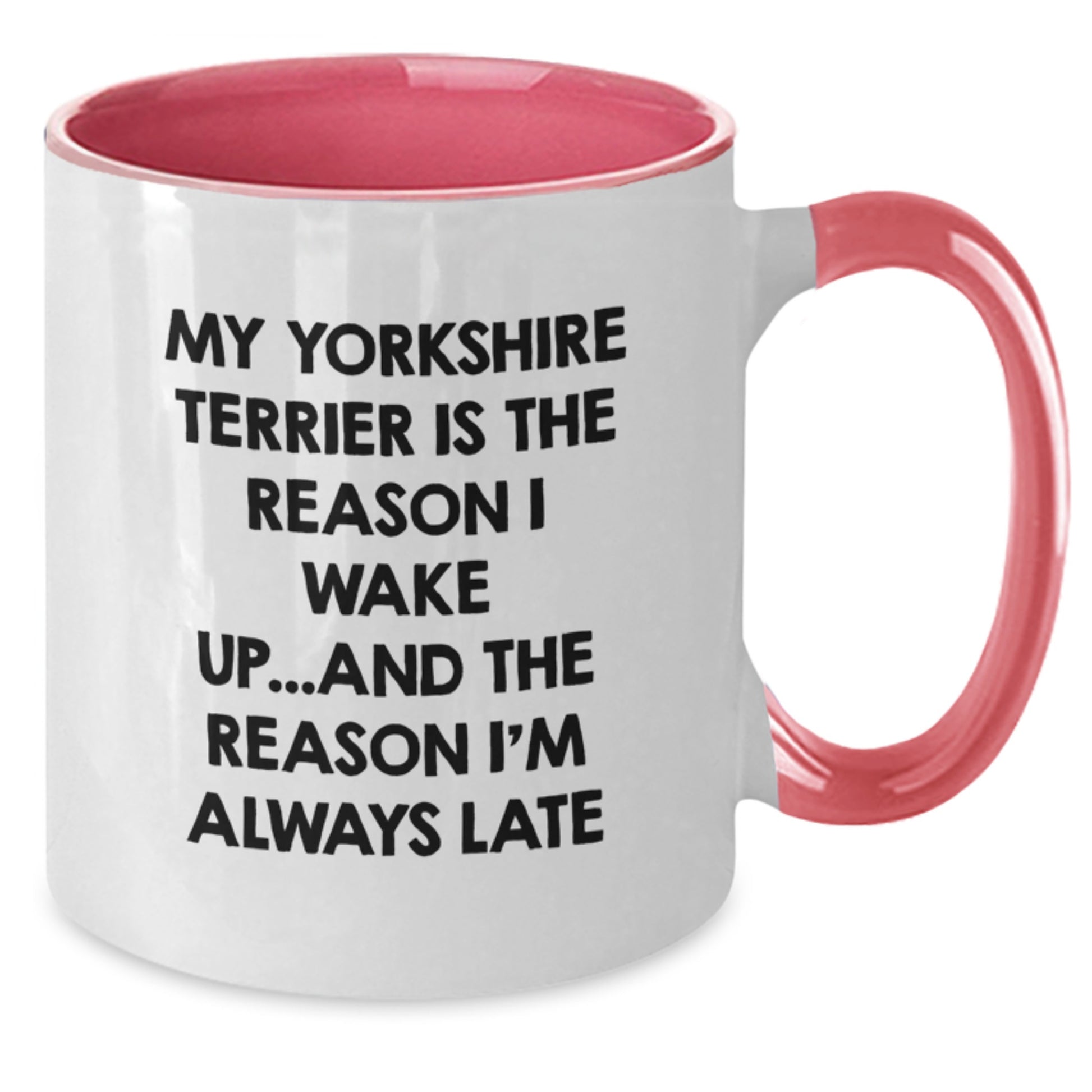 Funny Yorkshire Terrier Dog Birthday Two Tone Coffee Mugs Gifts from Friends for Family - Additional