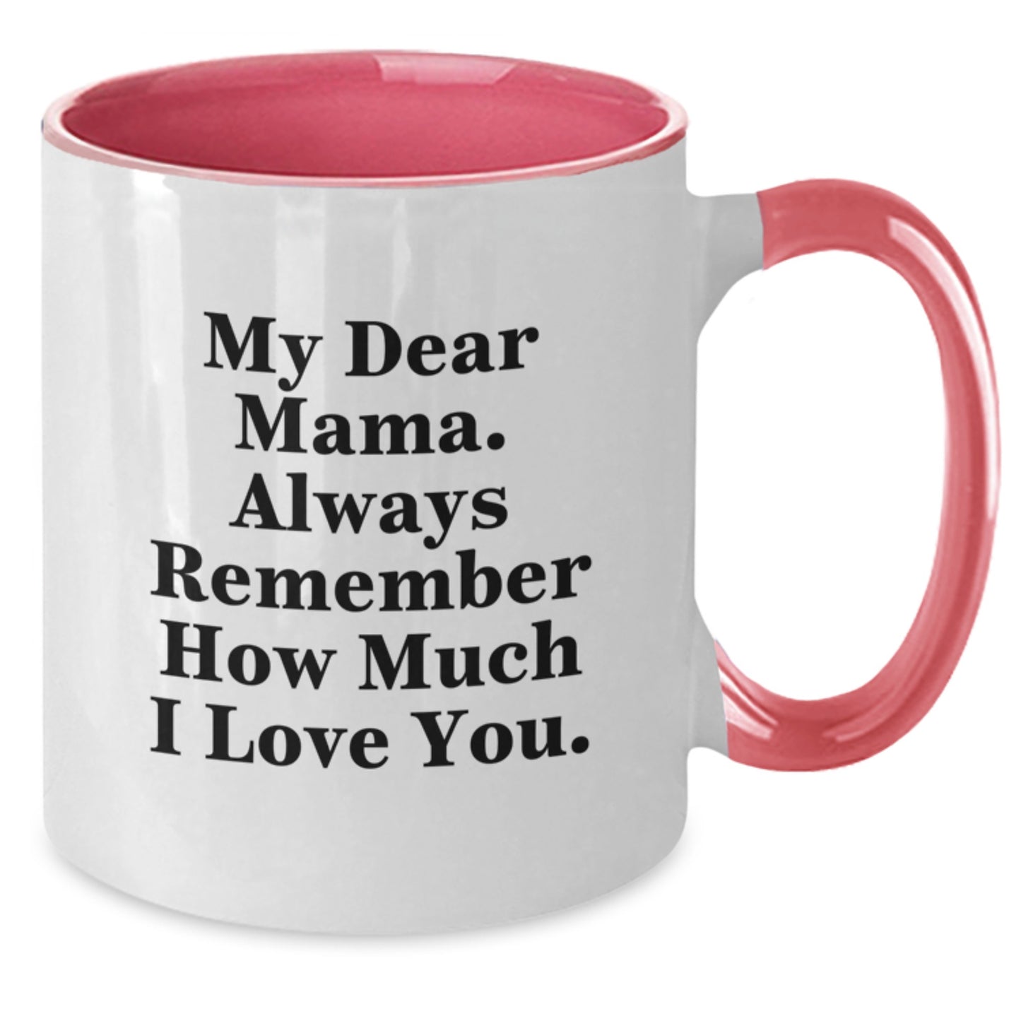 Mama Keepsake Two Tone Coffee Mug Birthday Gift for Her Black & White - Additional