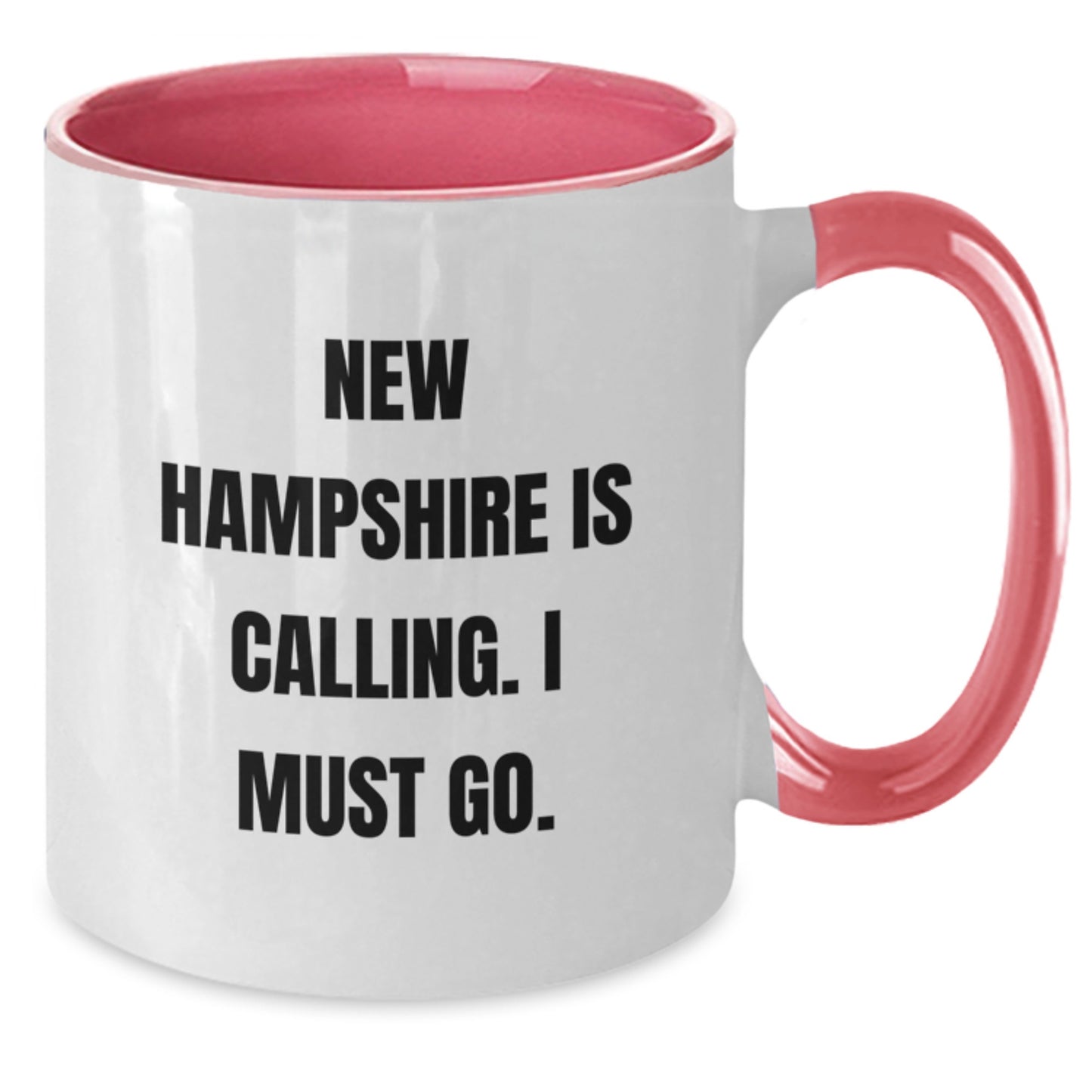 New Hampshire Is Calling Funny Two Tone Coffee Mug Gift Ideas Birthday Unique - Additional