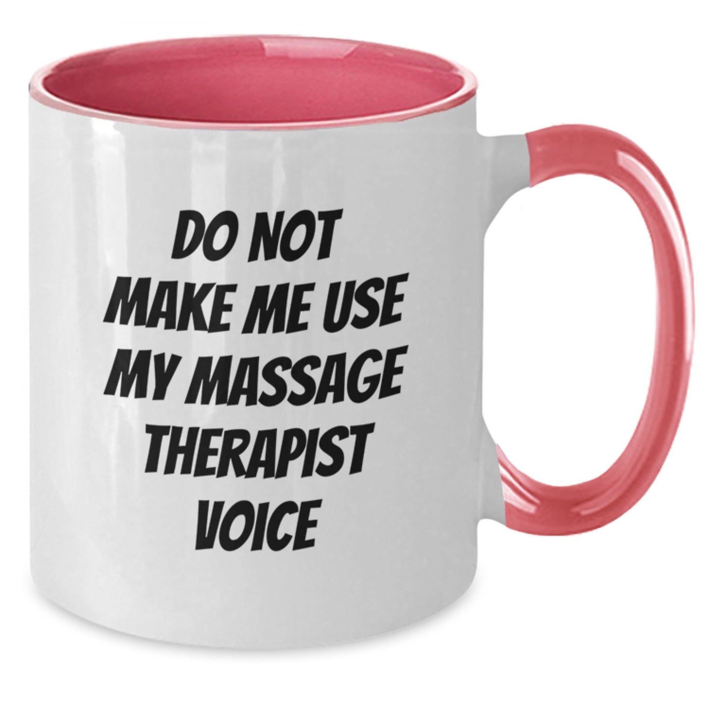 Massage Therapist Keepsake Two Tone Mug for Him Birthday Gift Black - Additional