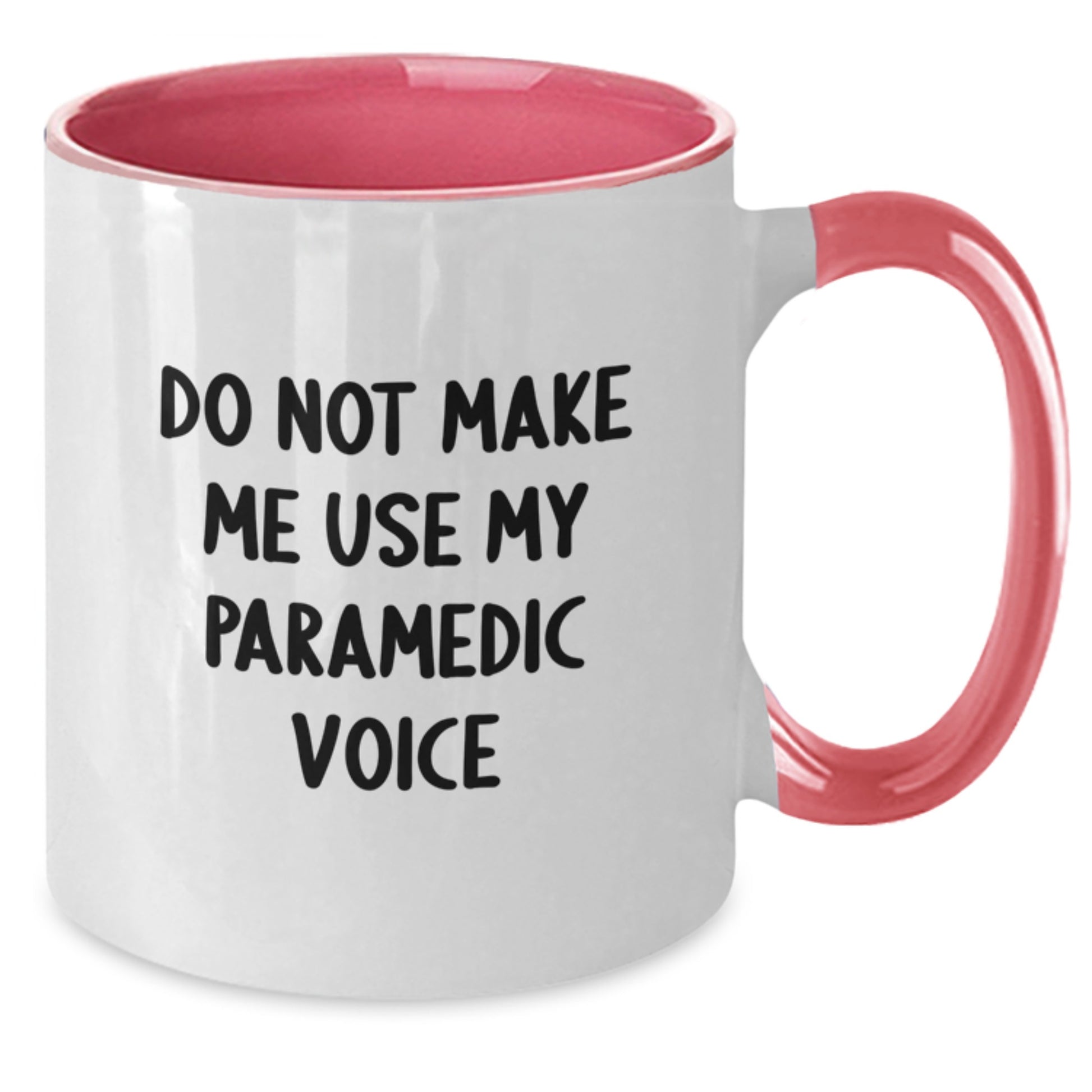 Funny Rescue Worker Gifts from Family for Rescue Worker Men Graduation Unique Two Tone Coffee Mugs Do Not Make Me Use My Rescue Worker Voice - Additional