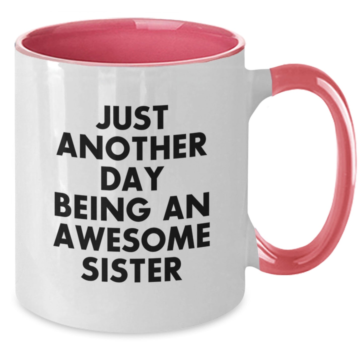 Sister Keepsake Ceramic Two Tone Coffee Mug for Her Birthday Gift - Additional