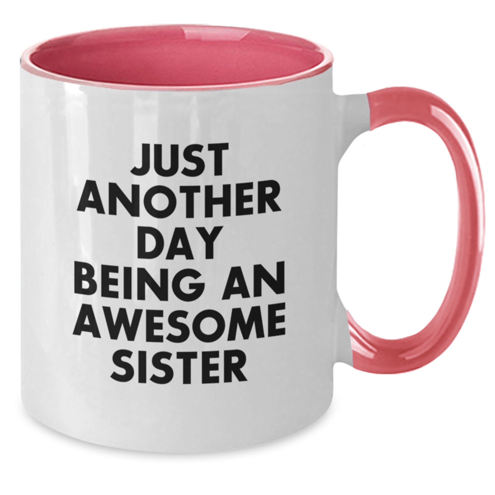 Sister Keepsake Ceramic Two Tone Coffee Mug for Her Birthday Gift - Additional